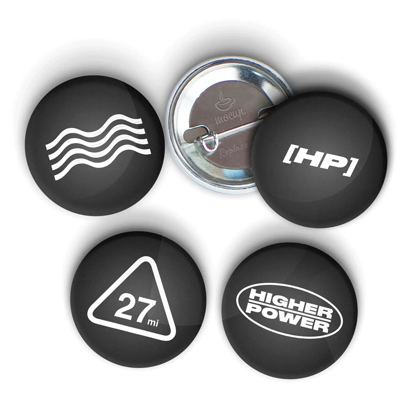 Higher Power HP Logo Button 4 Pack ONLY