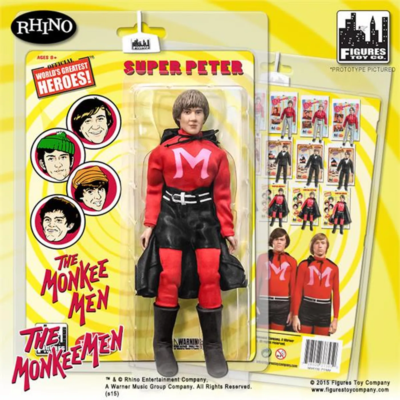 The Monkees Peter Tork 8" Action Figure with Cape