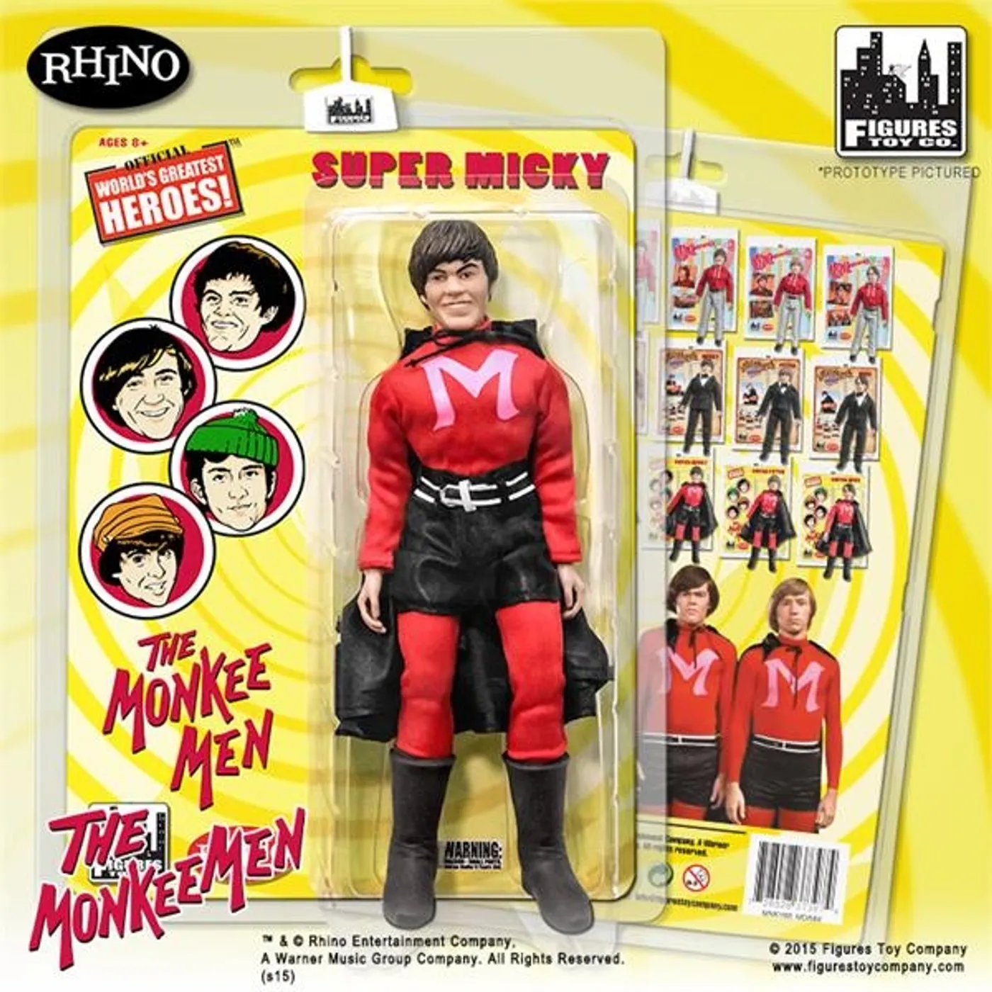 The Monkees Micky Dolenz 8" Action Figure with Cape