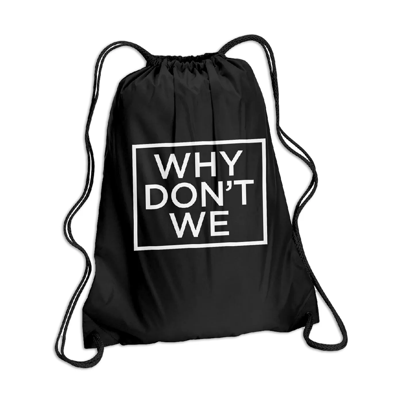 Why Don't We Logo Drawstring Bag