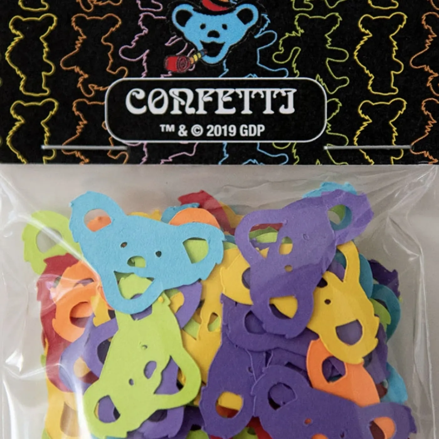 Grateful Dead Missy Bocu Rainbow Bear Confetti