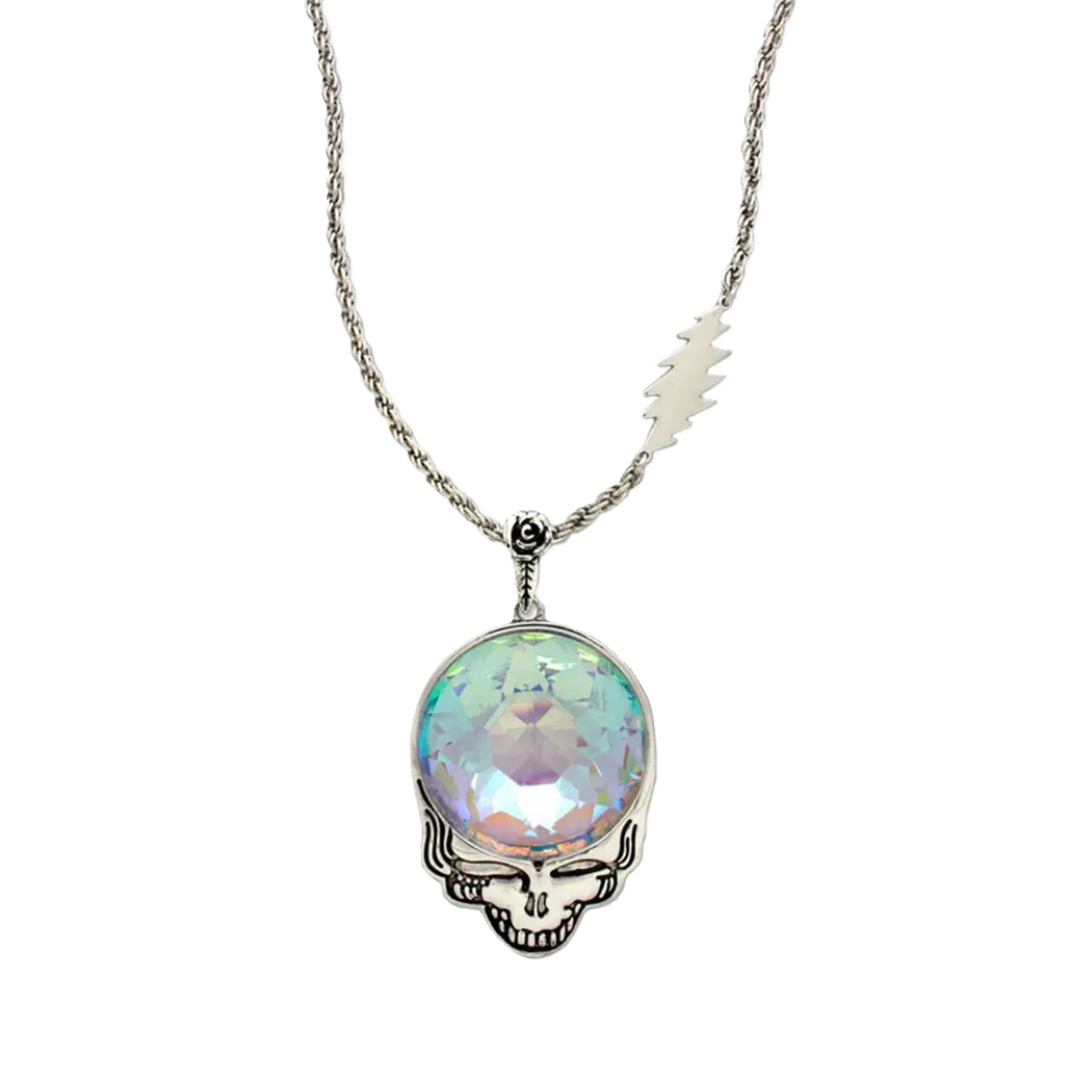 Grateful Dead Steal Your Prism Silver Necklace