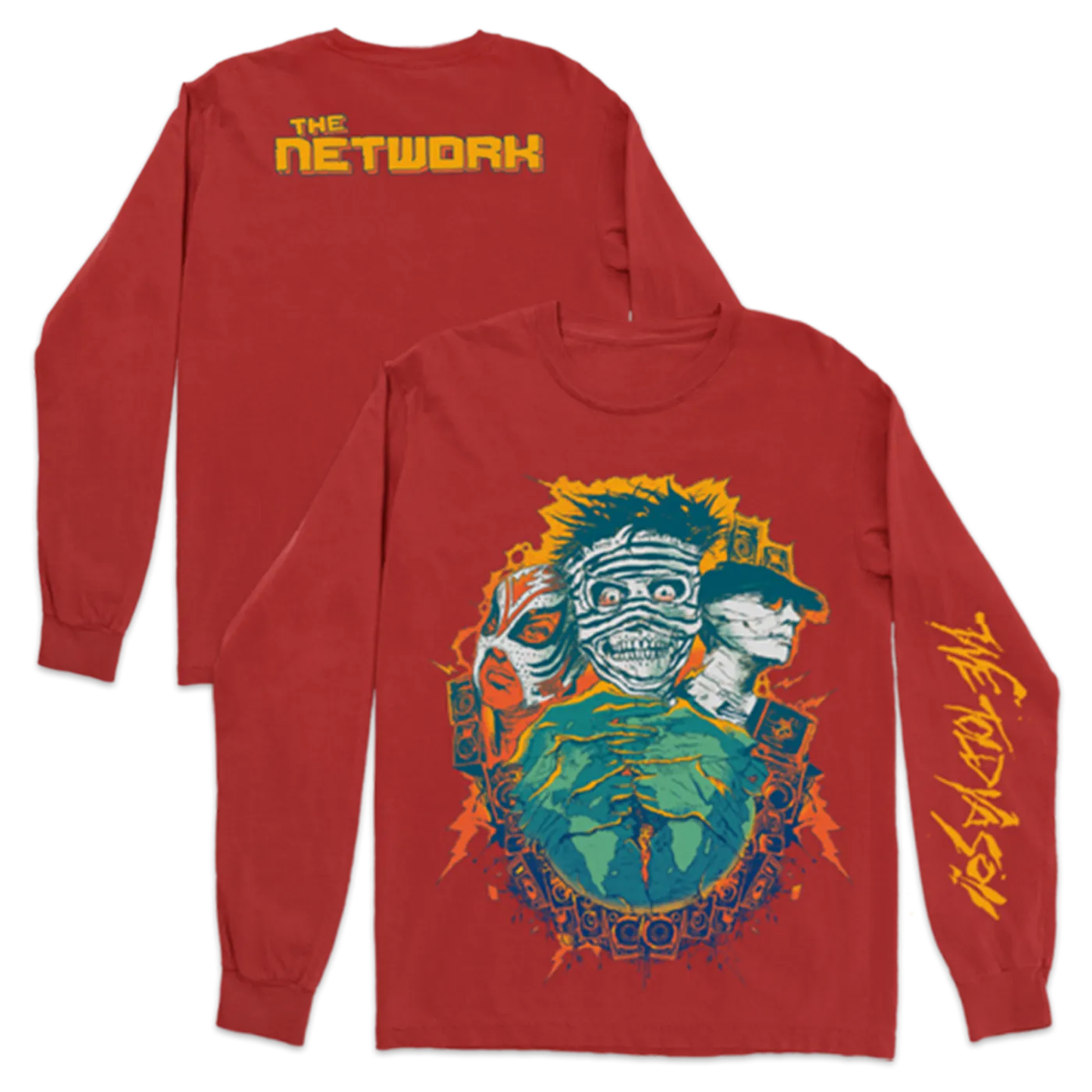 The Network Money Money 2020 Long Sleeve Red T-Shirt