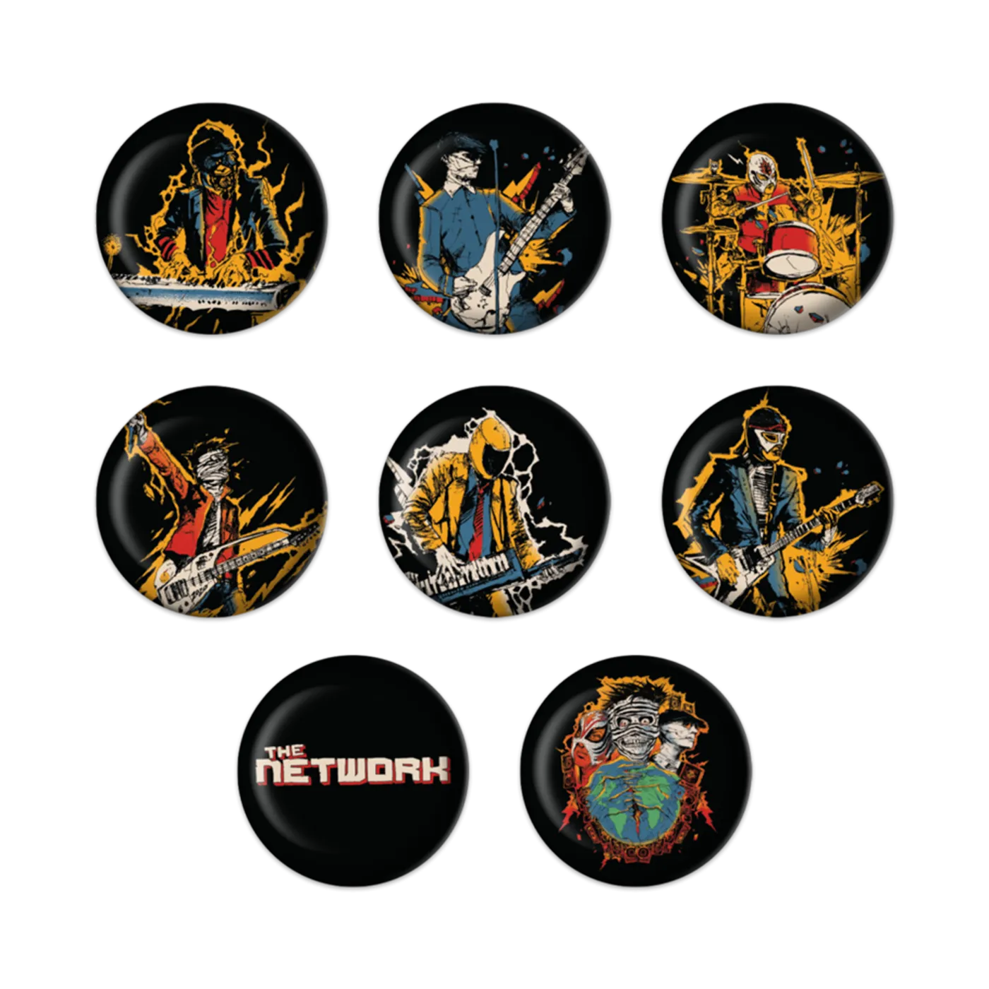 The Network Network Button Set