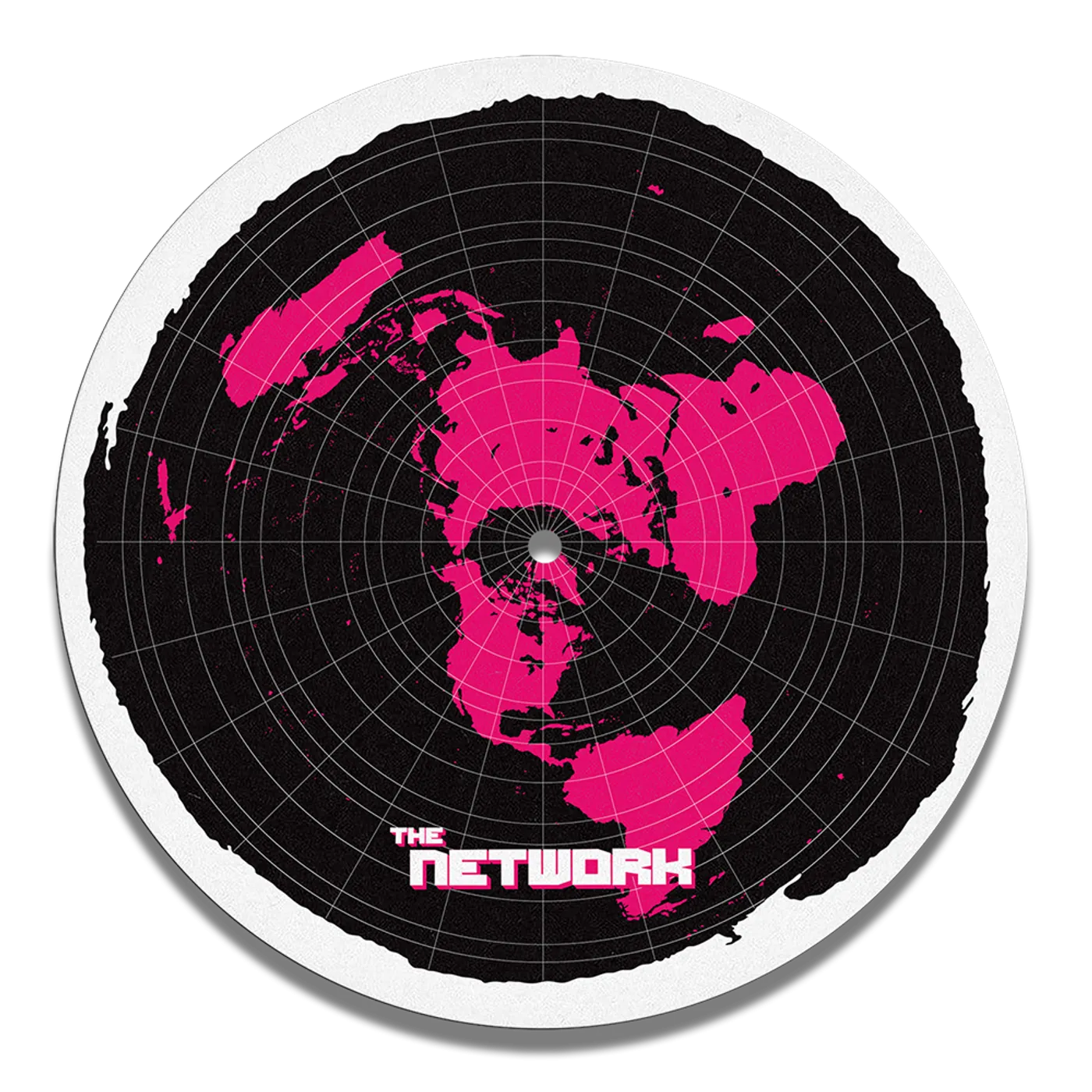 The Network Flat Earth Vinyl Slipmat