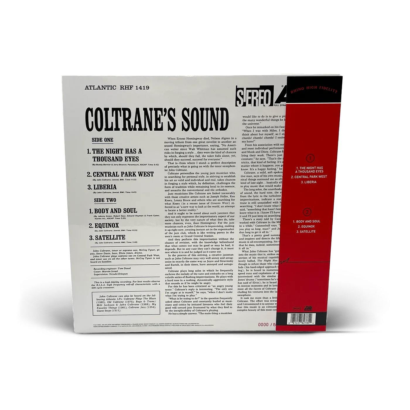 John Coltrane Coltrane's Sound (Rhino High Fidelity)