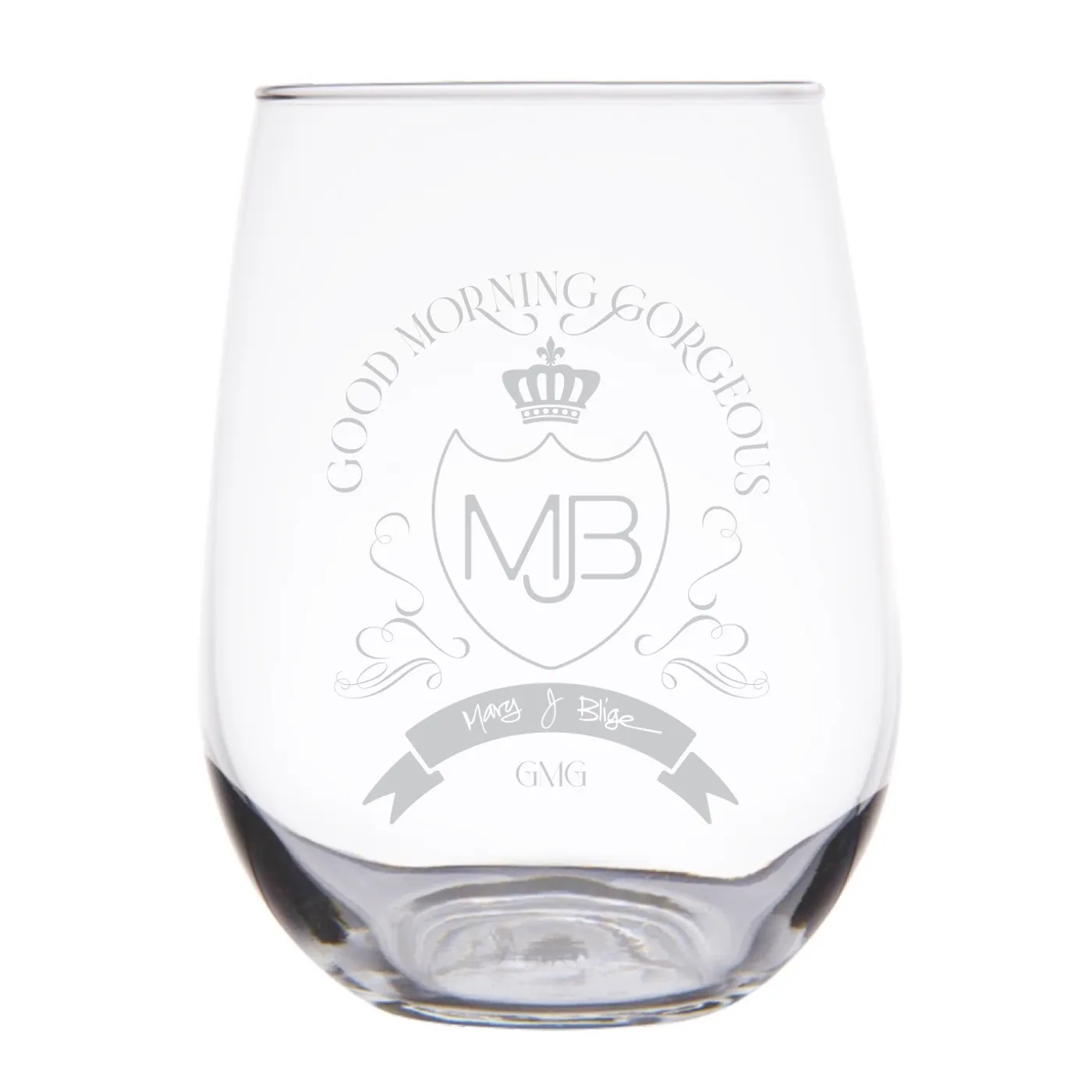 Mary J. Blige Good Morning Gorgeous® Engraved Wine Glass