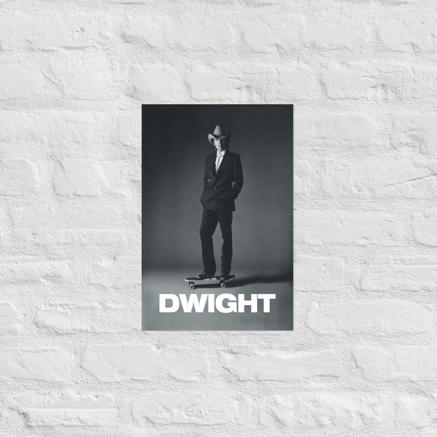 Dwight Yoakam Dwight Skateboard Poster