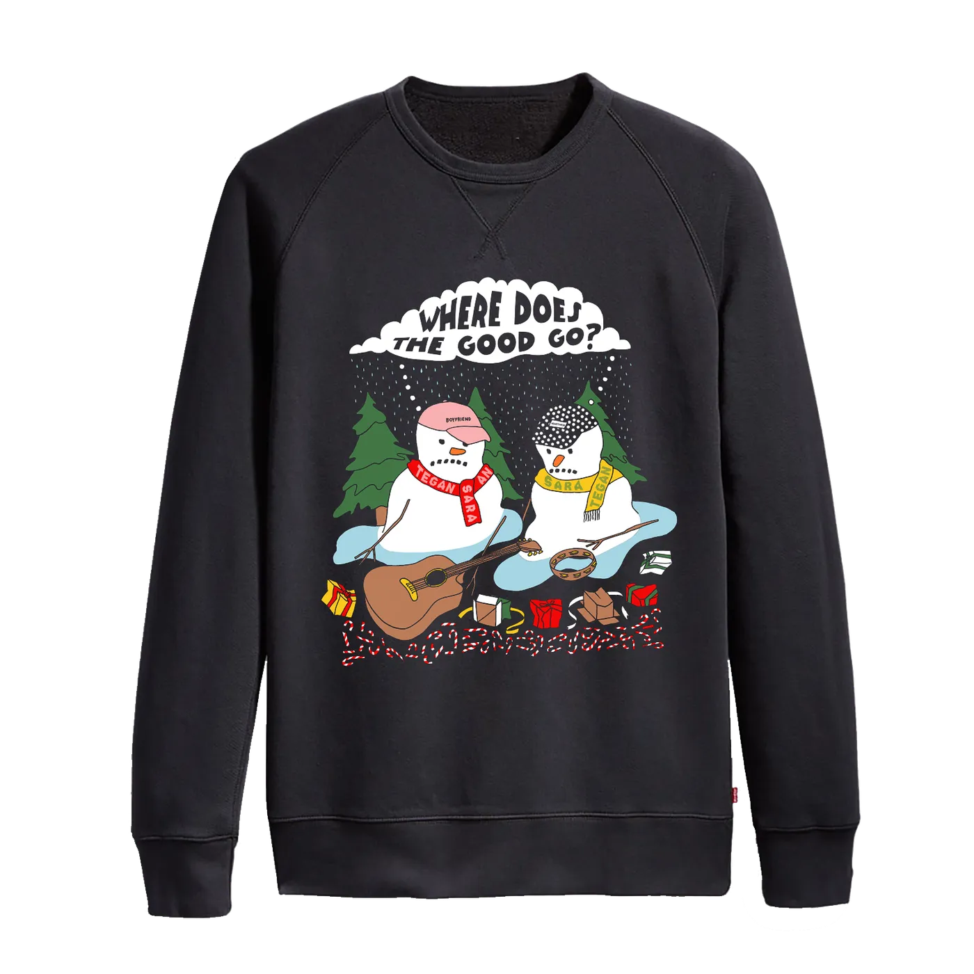 Tegan and Sara Snowpeople Holiday Sweater