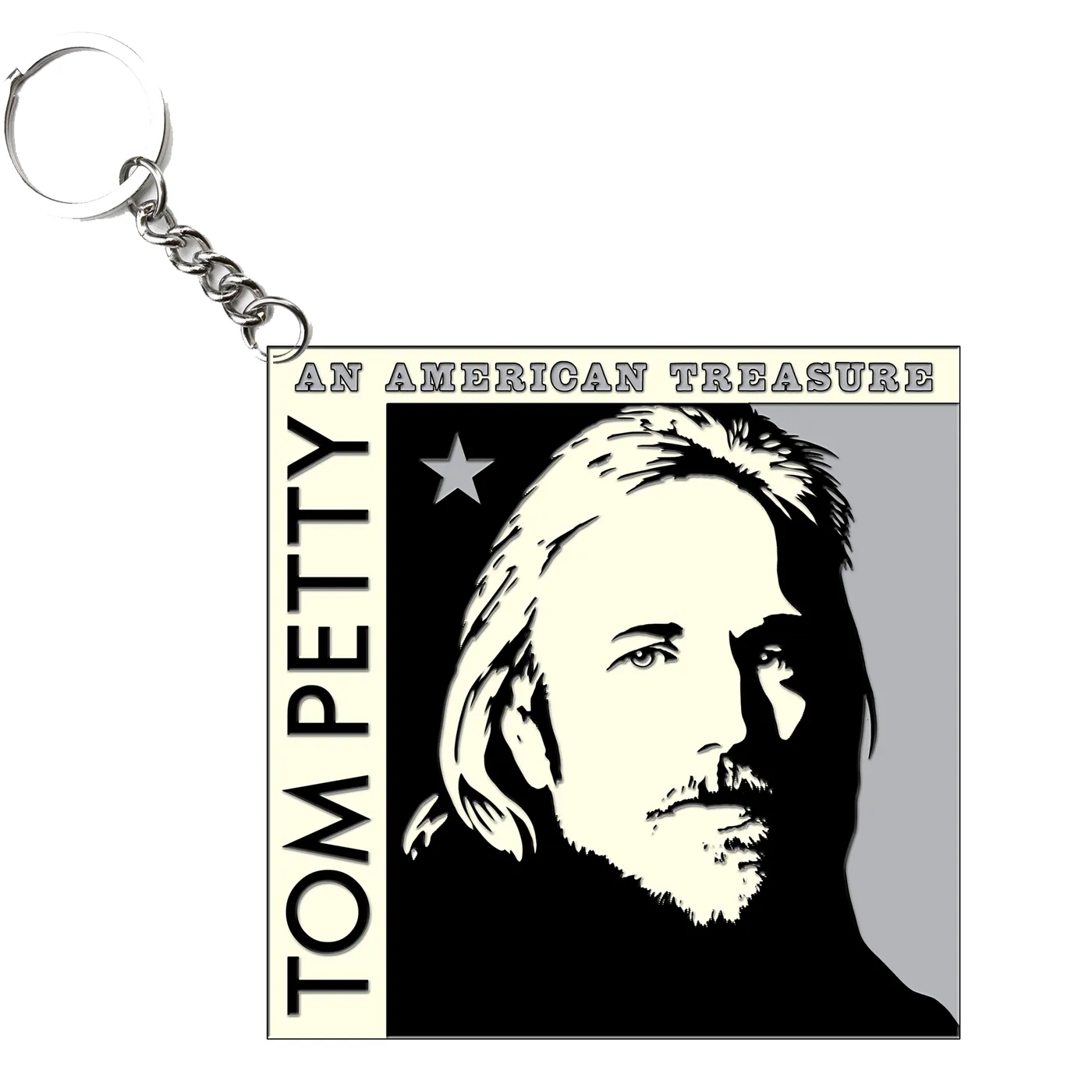 Tom Petty and the Heartbreakers American Treasure Enamel Keychain