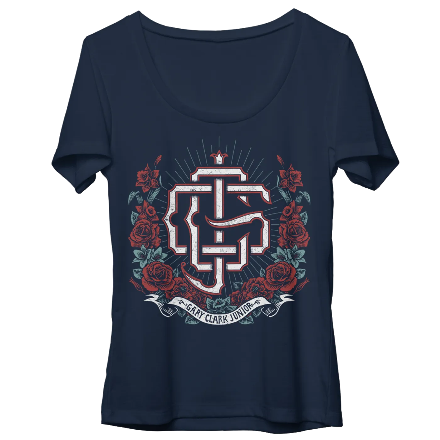 Gary Clark Jr. Womens Roses Scoop T-Shirt