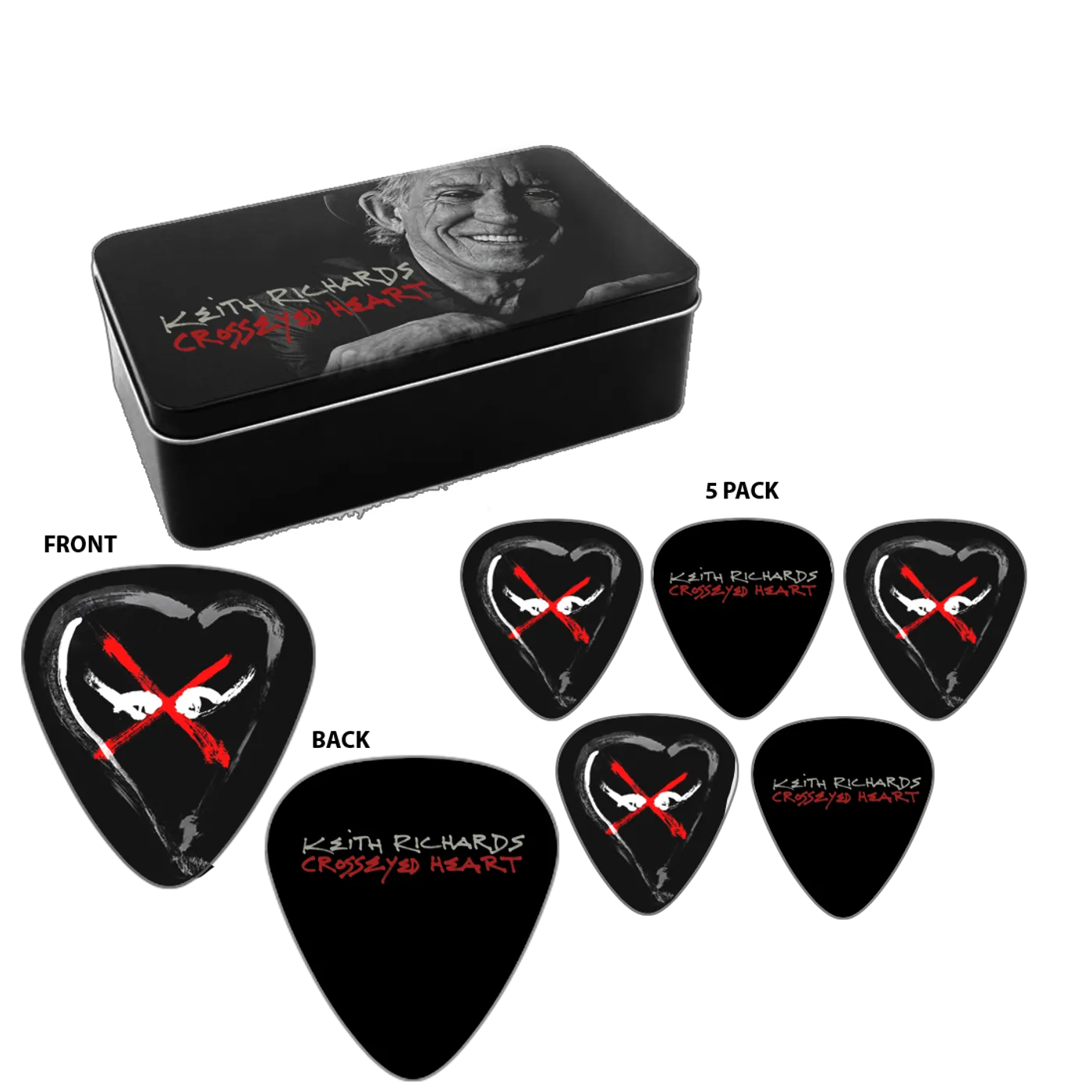 Keith Richards Guitar Pick Set