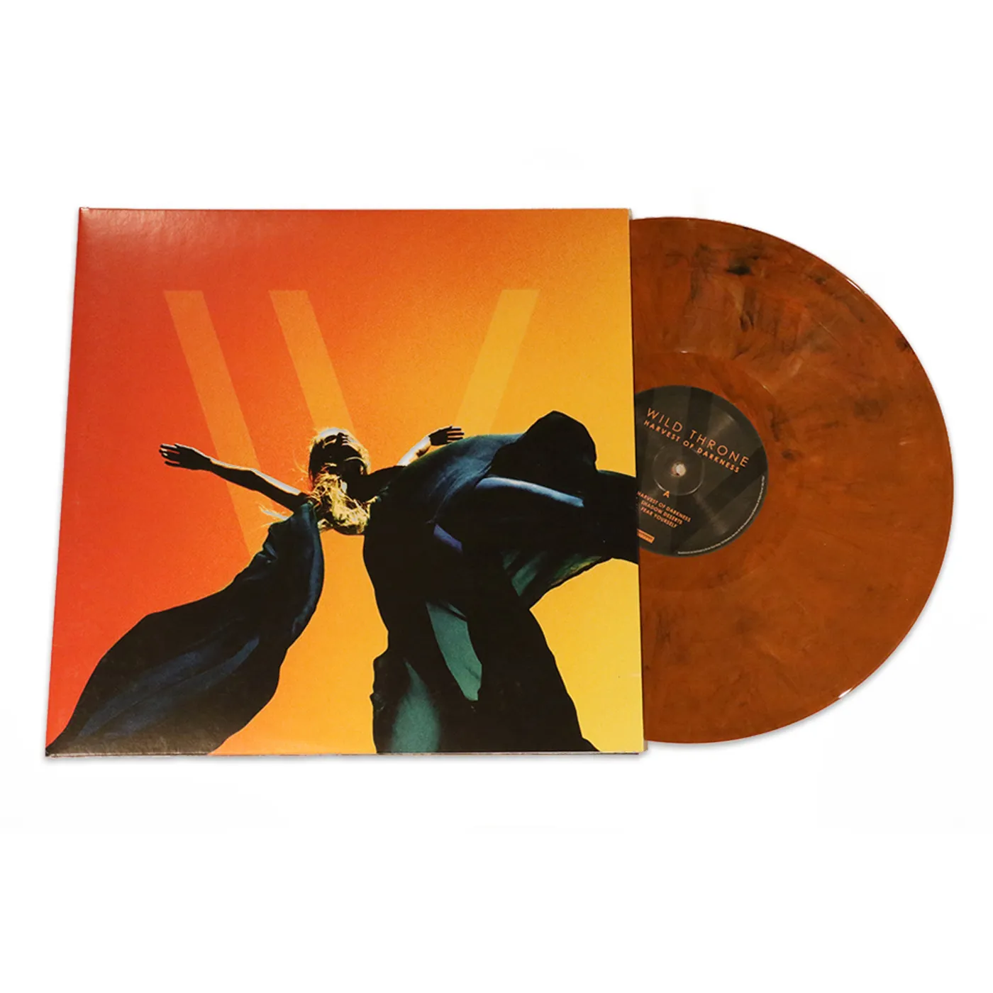Wild Throne Harvest of Darkness – 2LP Colored Vinyl (Marbled Orange)