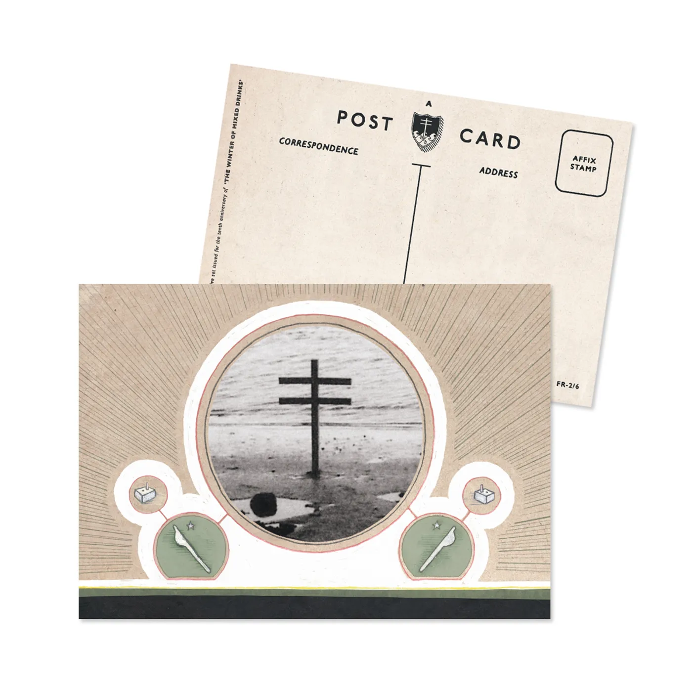 Frightened Rabbit Winter of Mixed Drinks Anniversary Postcard set