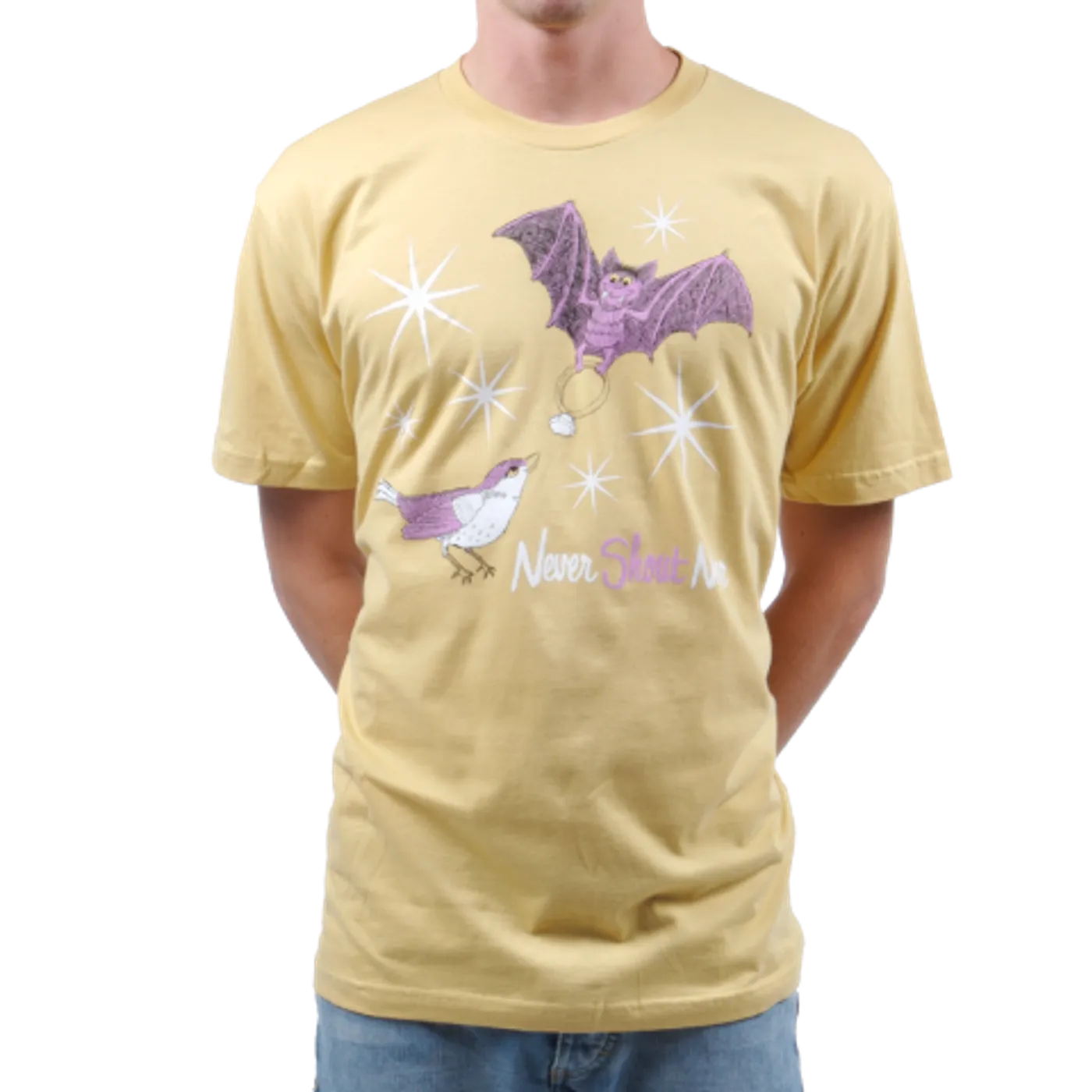 Never Shout Never Bat Ring Yellow T-Shirt