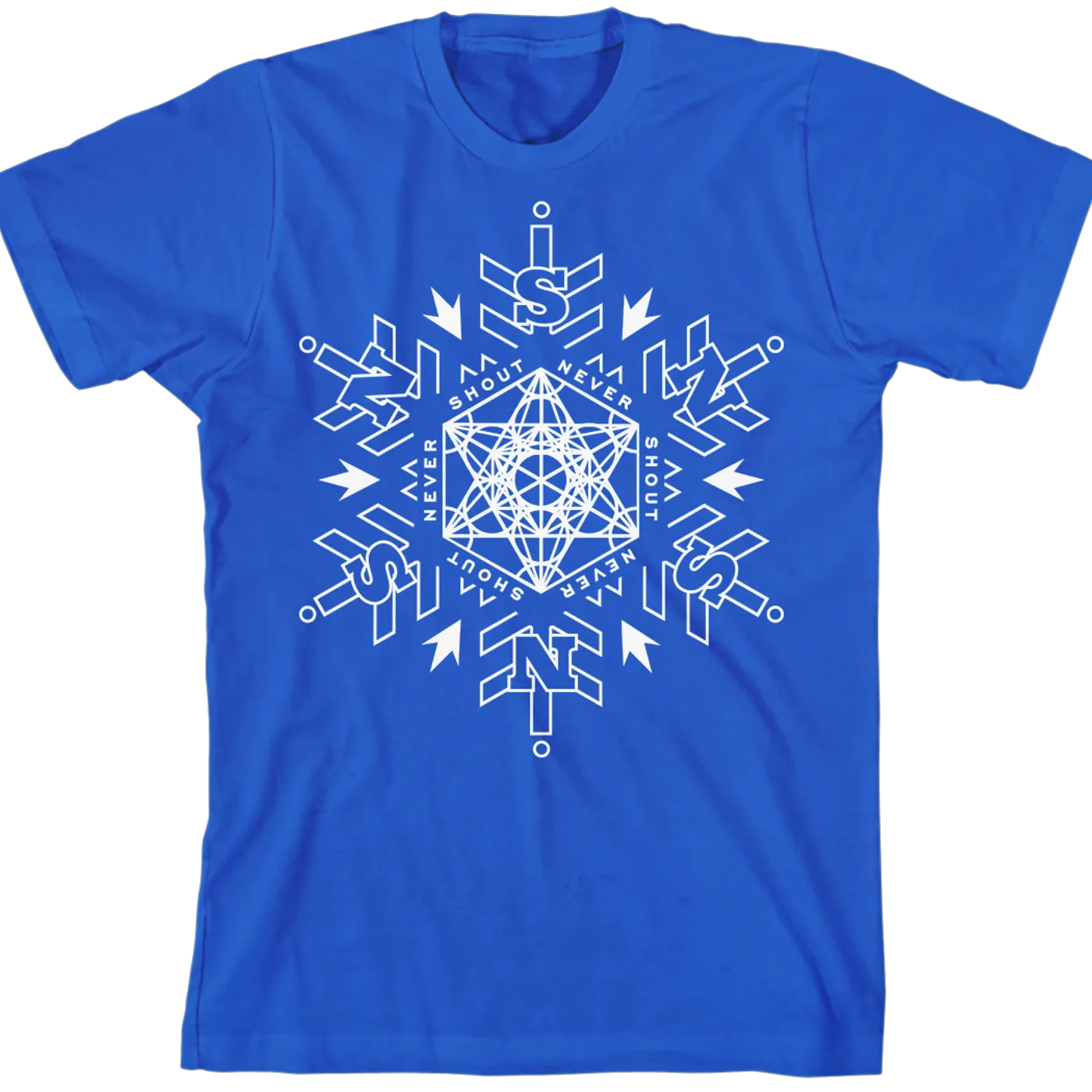 Never Shout Never Sacred Snowflake Blue T-Shirt