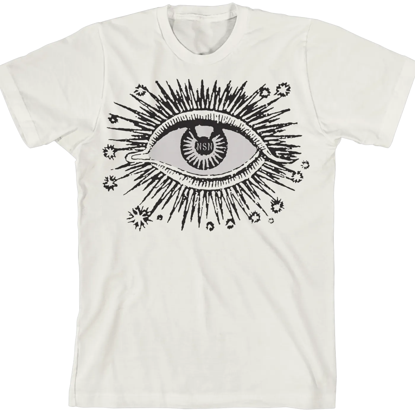 Never Shout Never Eye Burst Natural T-Shirt