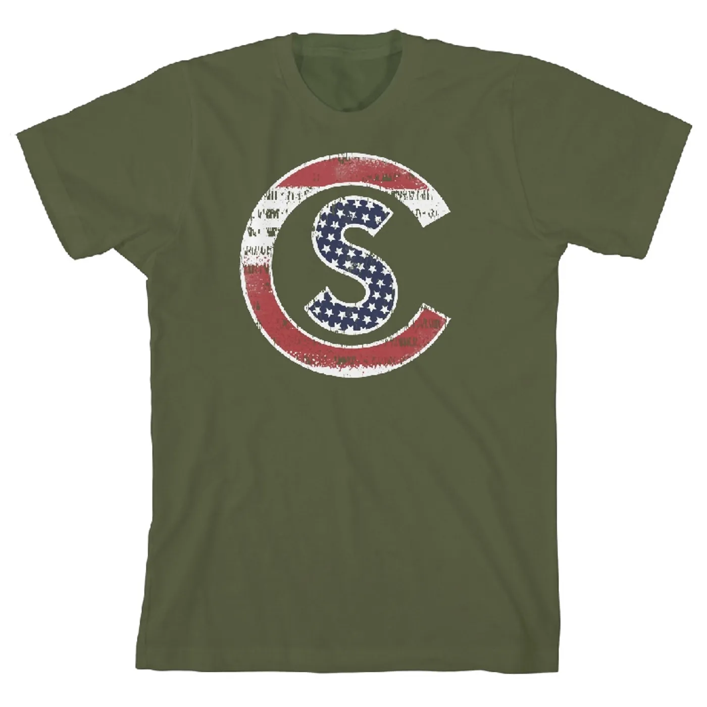 Cole Swindell Patriotic Military Green T-Shirt