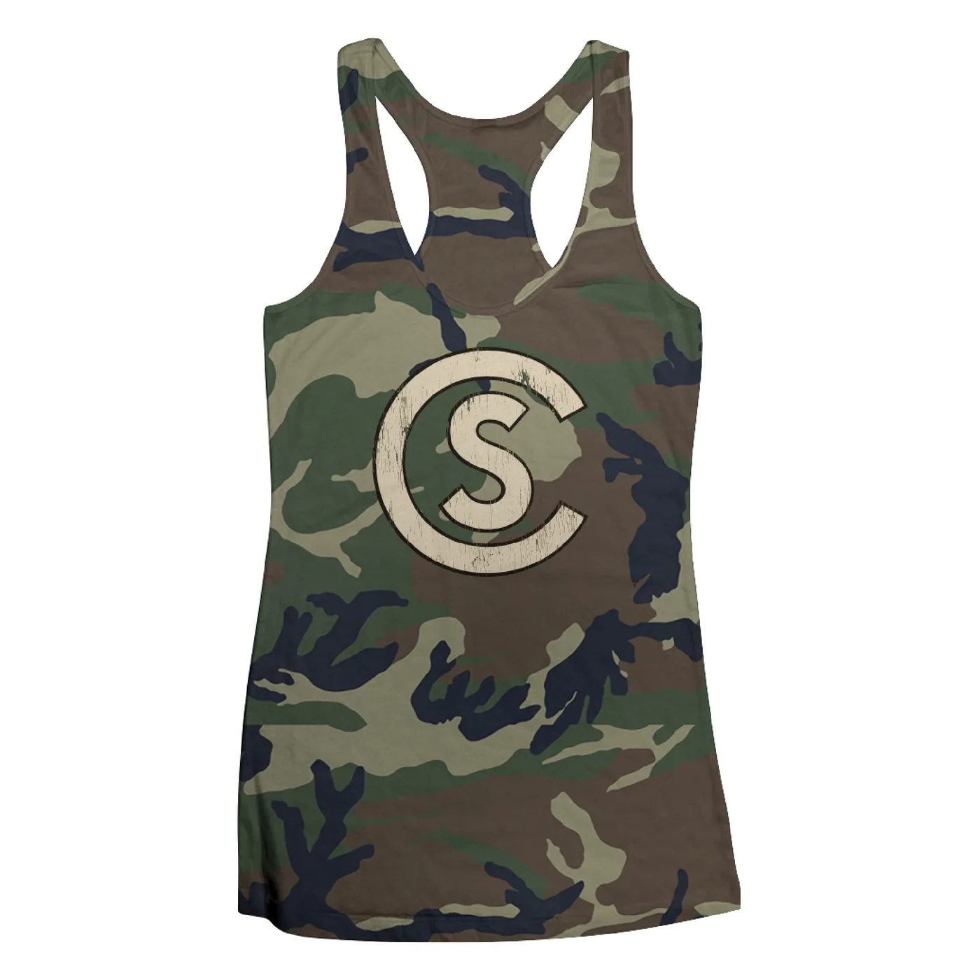 Cole Swindell CS Camo Racerback Tank
