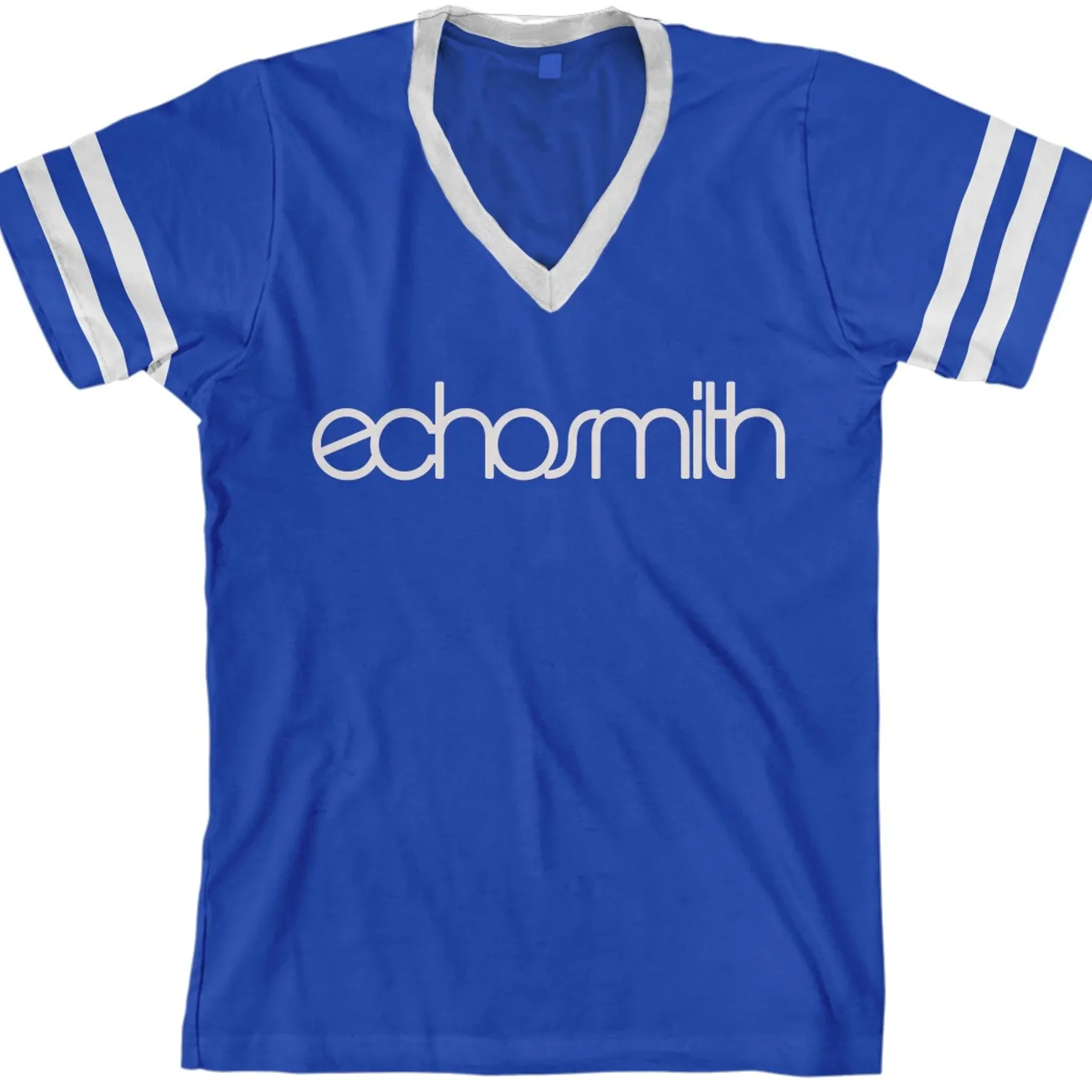 Echosmith Logo Striped V-Neck T-Shirt