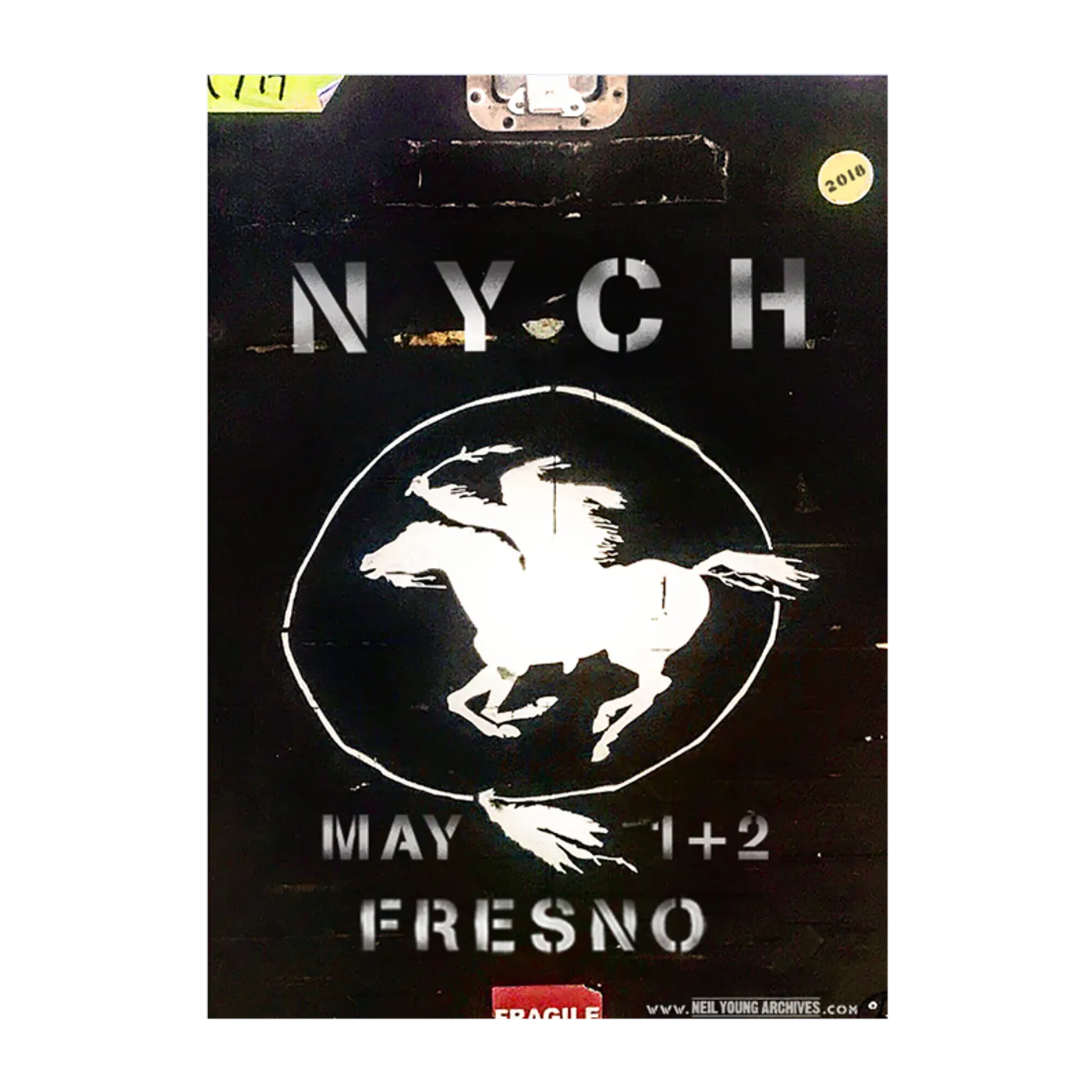 Neil Young NYCH 2018 Tour Poster Fresno May 1 + 2