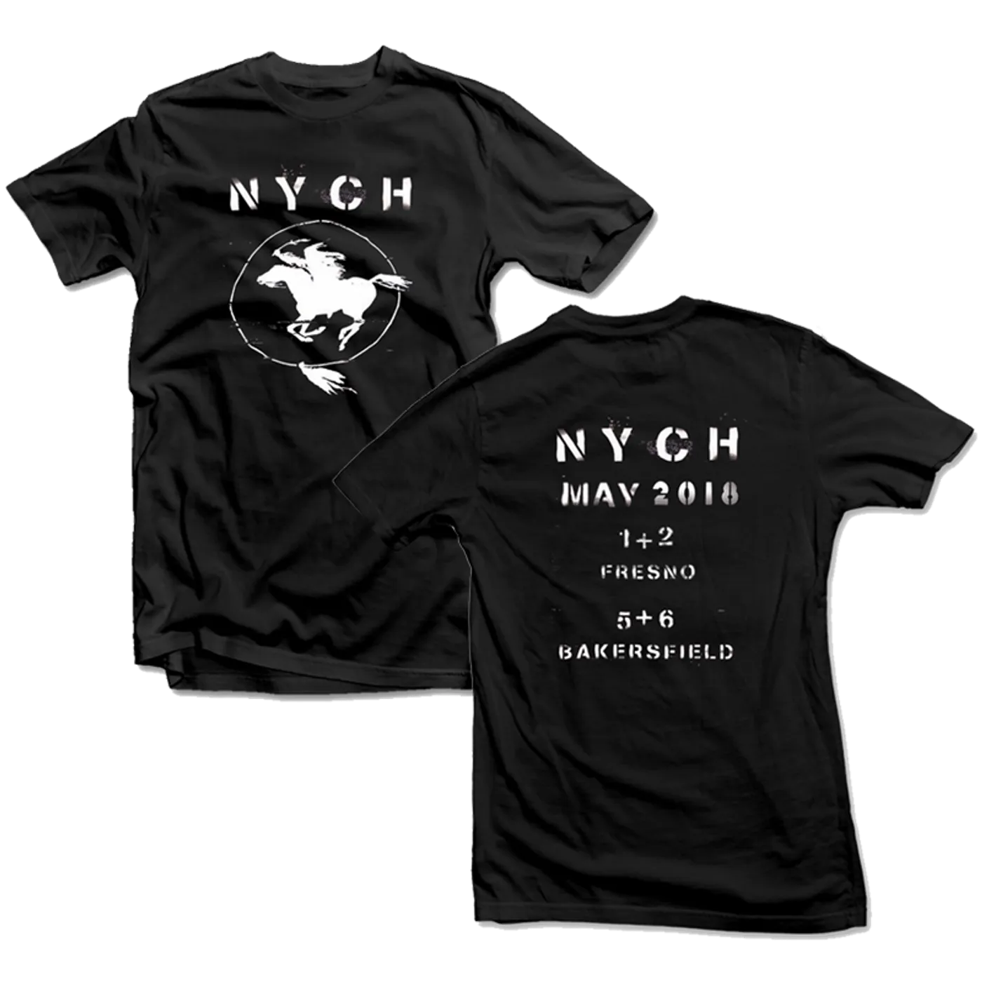 Neil Young NYCH 2018 Tour Big Logo Unisex Black T-shirt