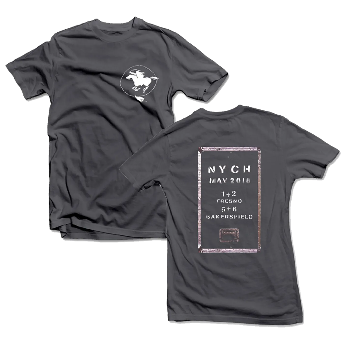 Neil Young NYCH 2018 Tour Small Logo Unisex Grey T-shirt