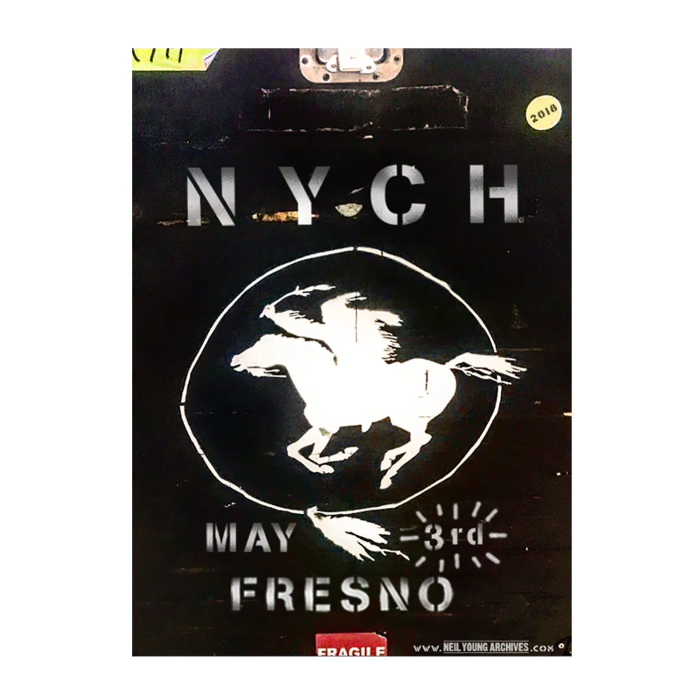 Neil Young NYCH 2018 Tour Poster Fresno May 3