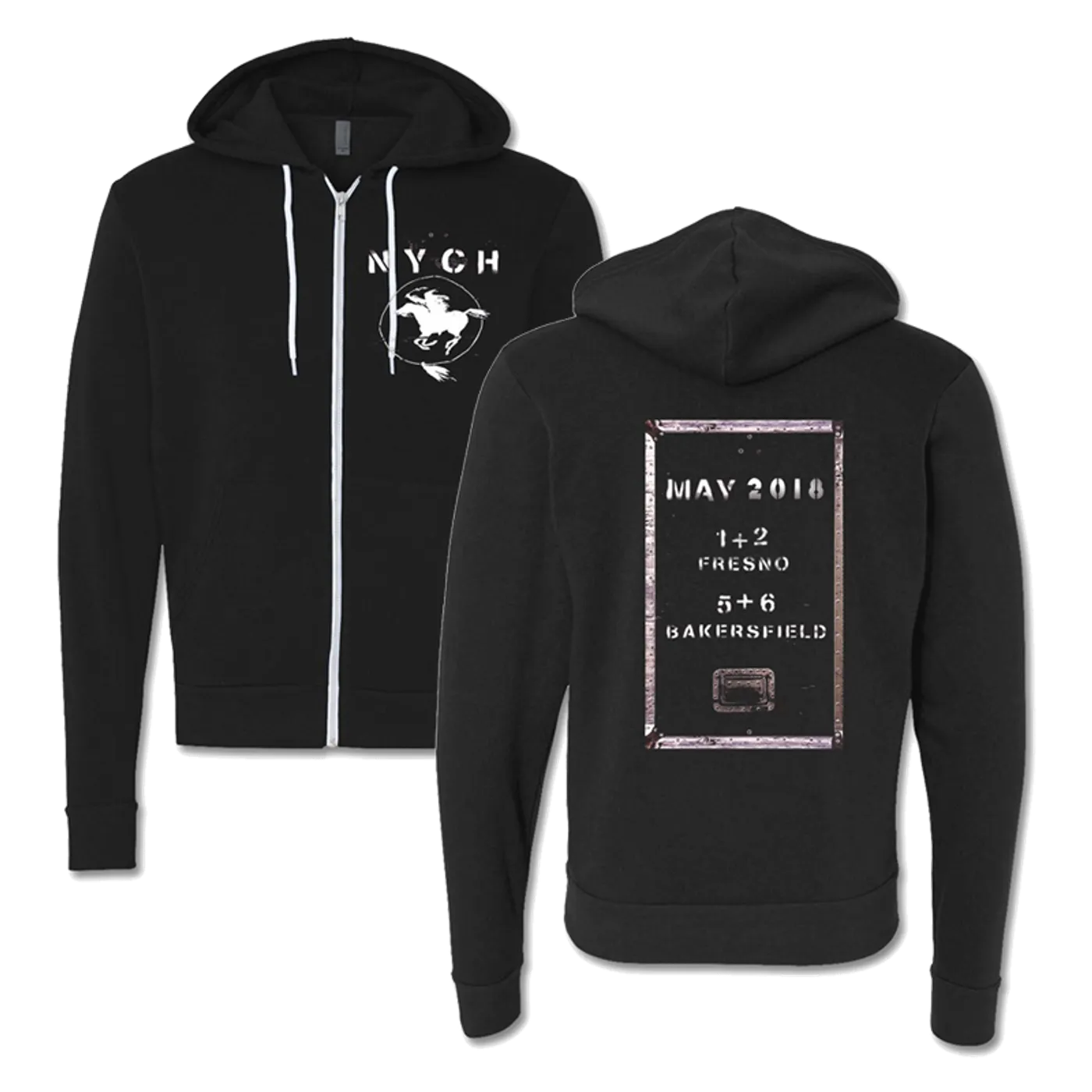 Neil Young NYCH 2018 Tour Shadow Black Hoodie