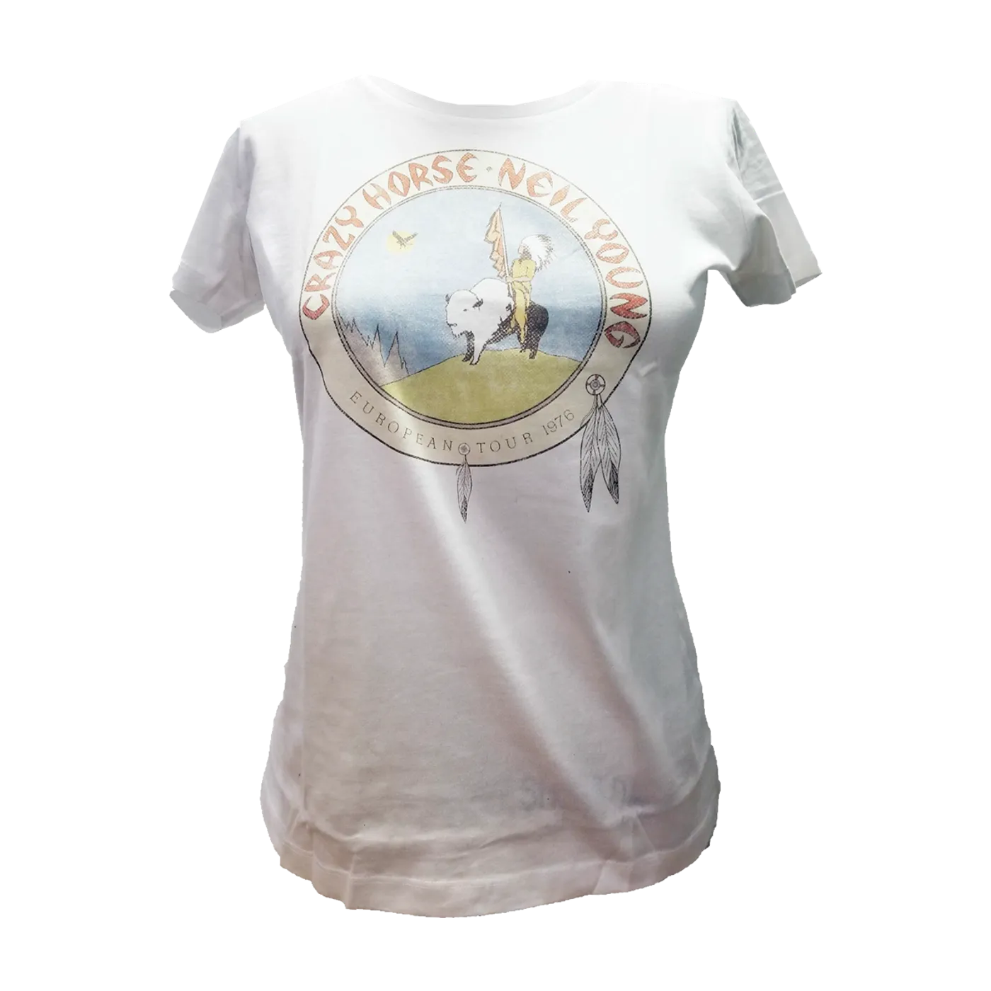 Neil Young Crazy Horse 1976 Tour Women’s White T-shirt