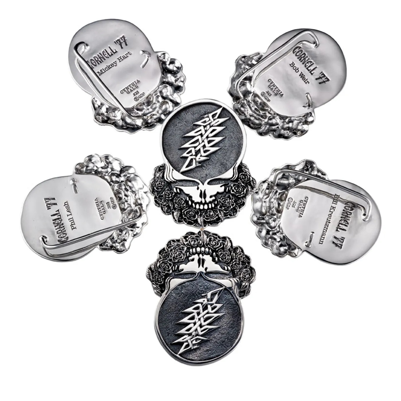 Grateful Dead Cornell '77 Steal Your Face Sterling Silver Belt Buckle Ltd Edition