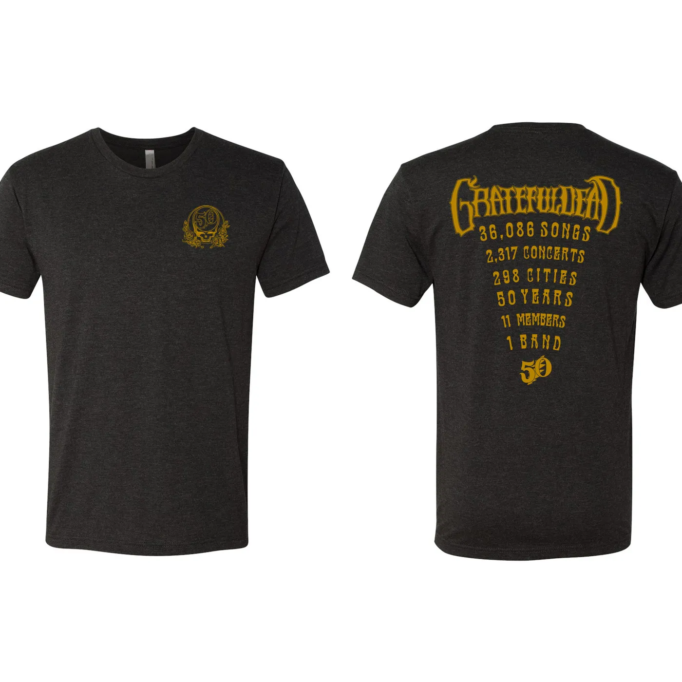 Grateful Dead 50th Concert Tee (Black)