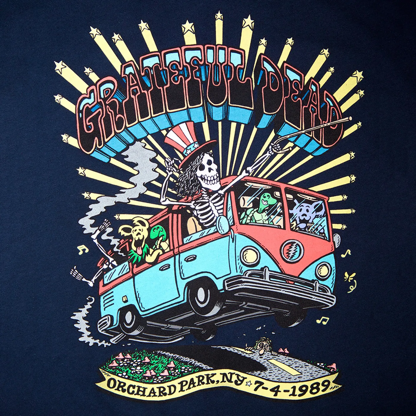 Grateful Dead Concert Collection: July 4th 1989 T-Shirt