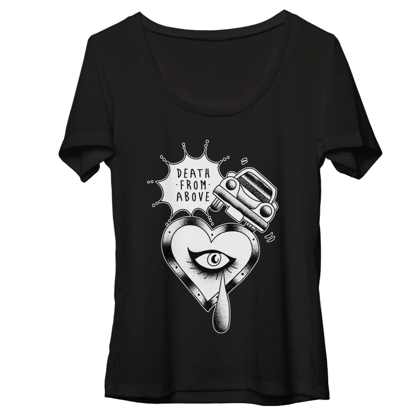 Death From Above 1979 White Is The New Red Women’s Scoop T-Shirt