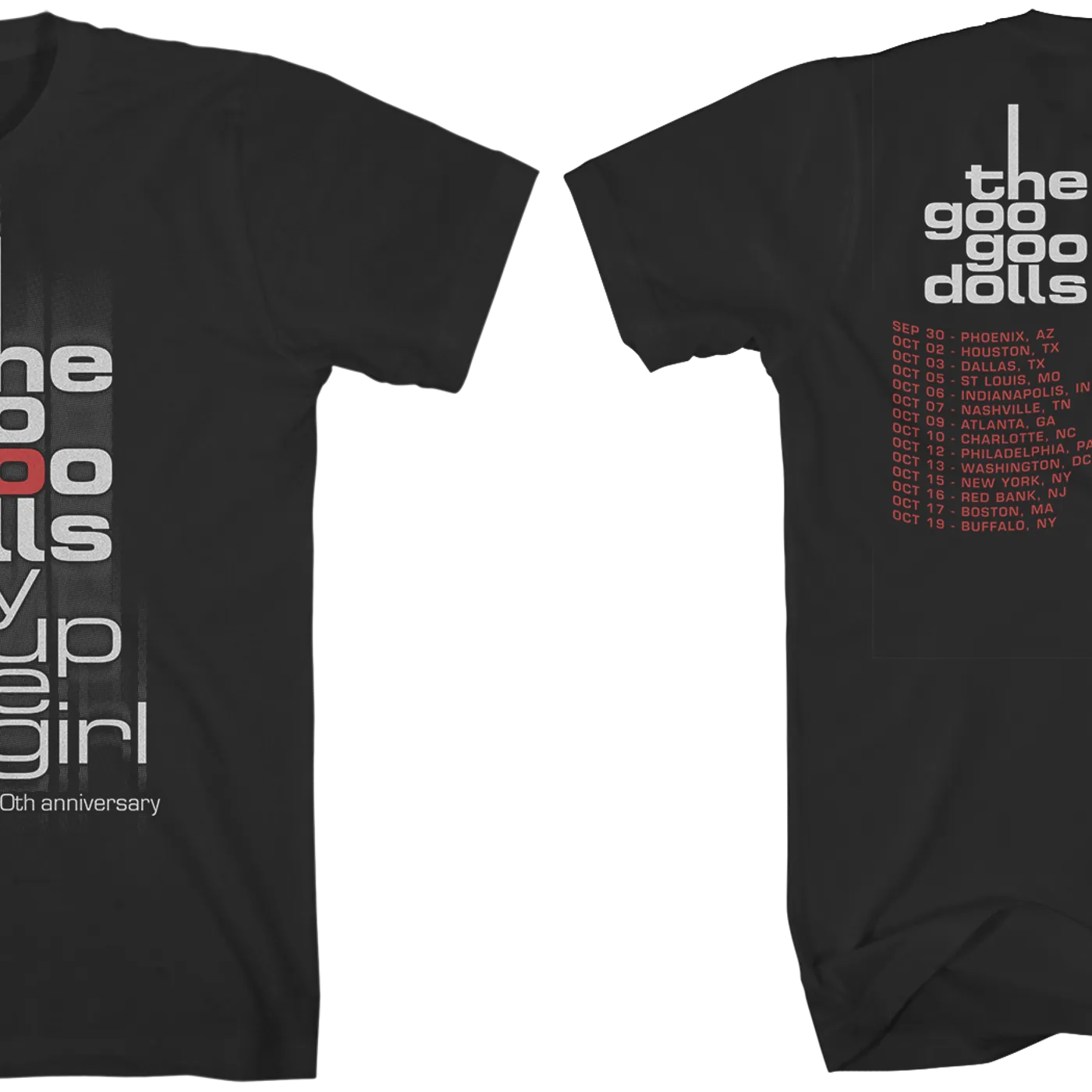 The Goo Goo Dolls Blurry Dizzy Logo T-Shirt