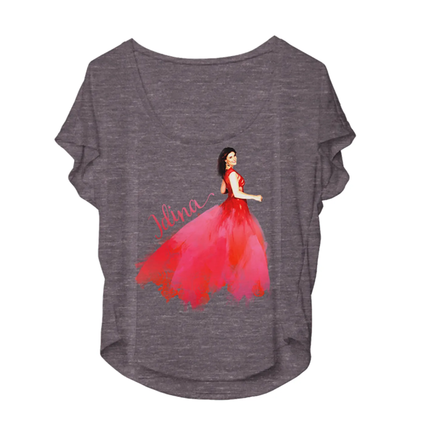Idina Menzel Red Dress Dolman