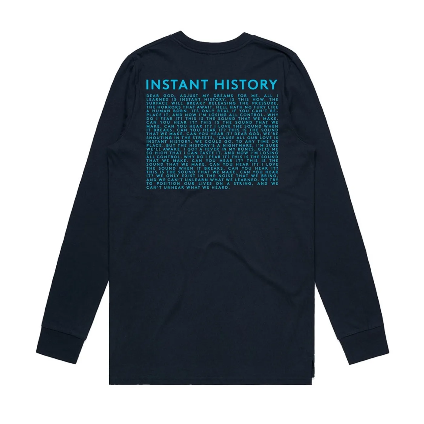 Biffy Clyro Instant History Navy Long Sleeve