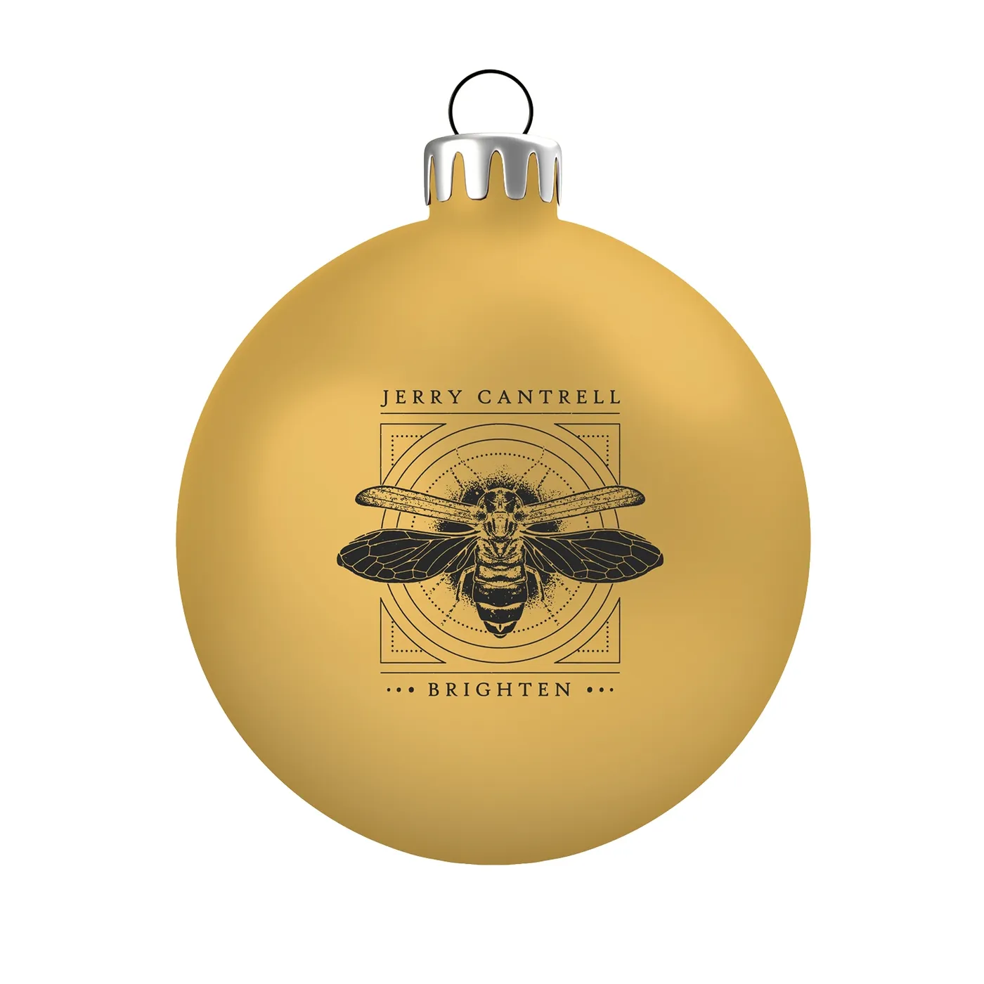 Jerry Cantrell Brighten Gold Glass Ornament