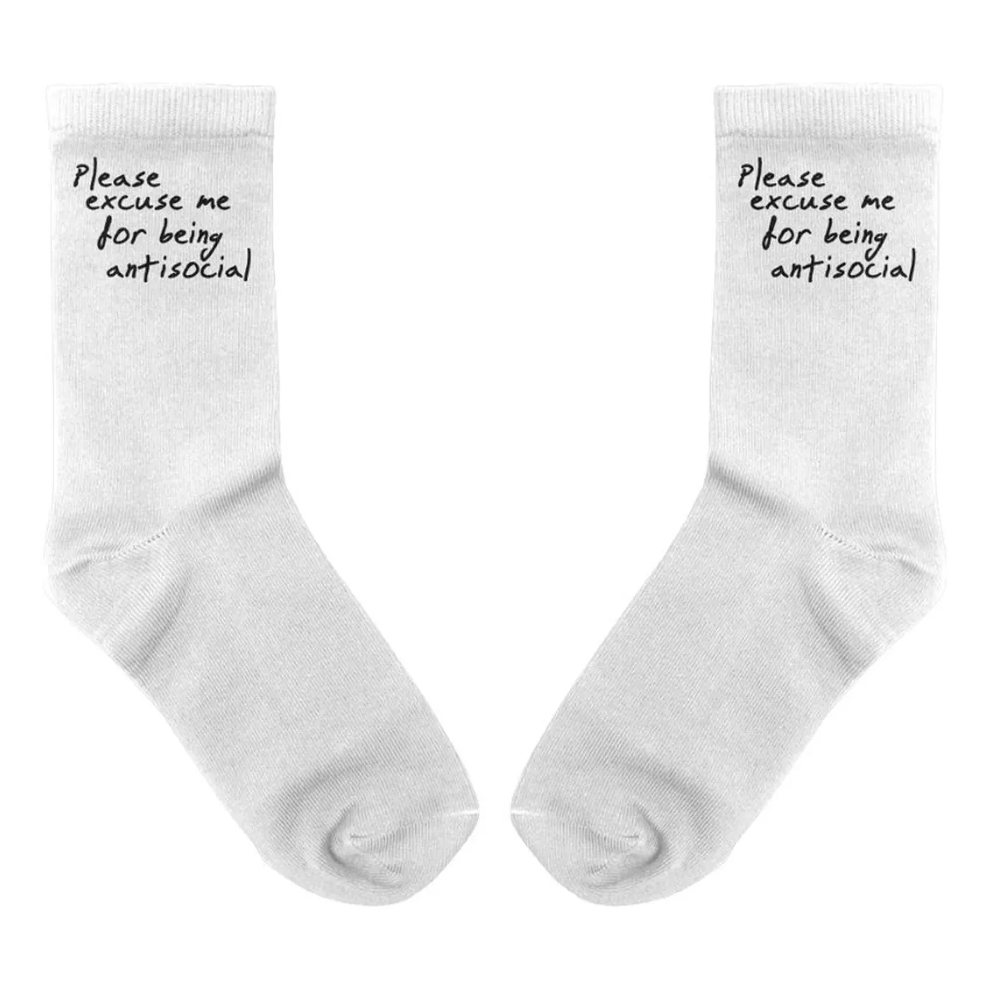 Roddy Ricch Please Excuse Me Socks (White)