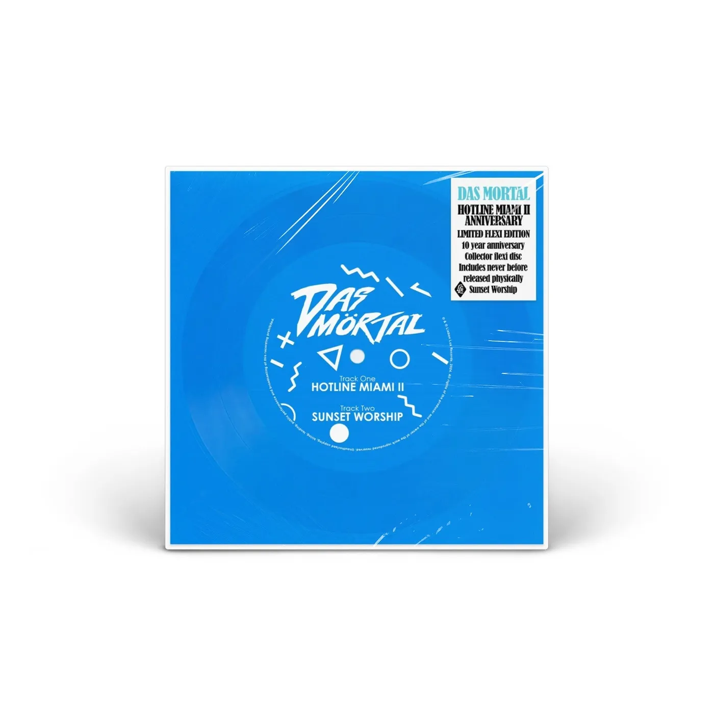 Das Mörtal Hotline Miami Ii Anniversary (electric Blue Flexi Vinyl 7")