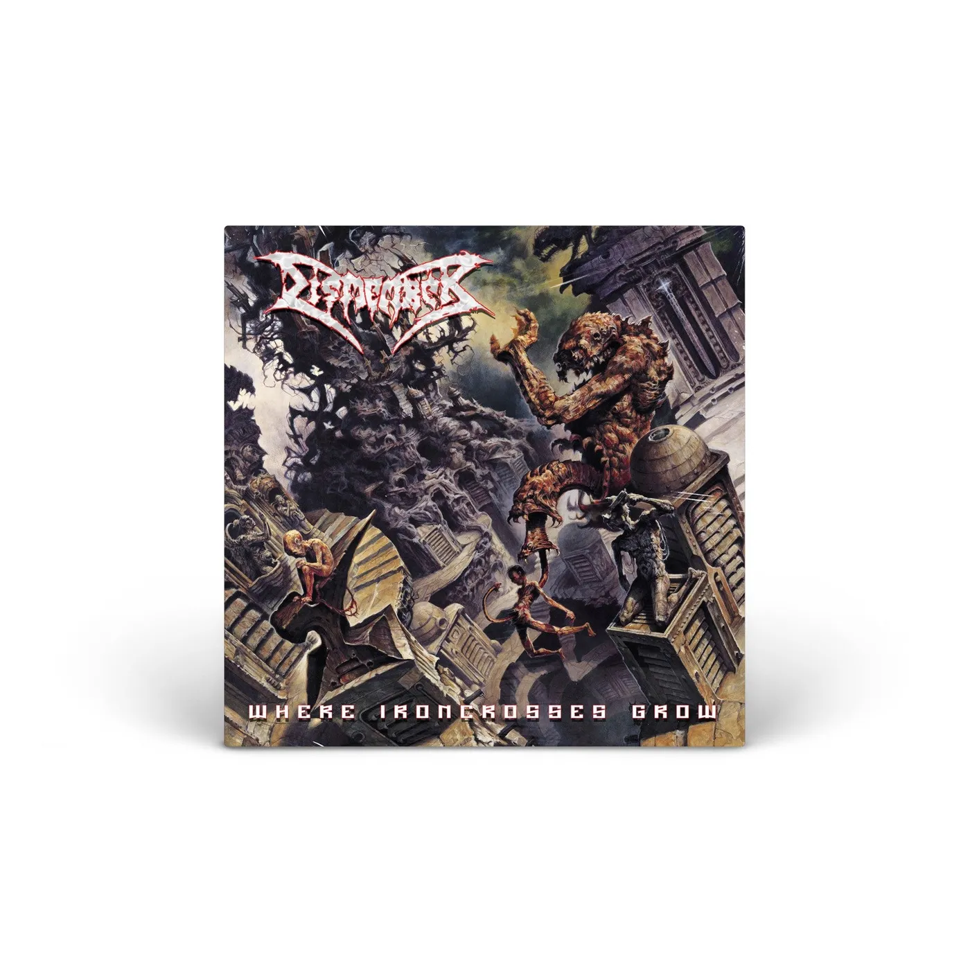 Dismember Where Ironcrosses Grow (Sand marble) vinyl LP