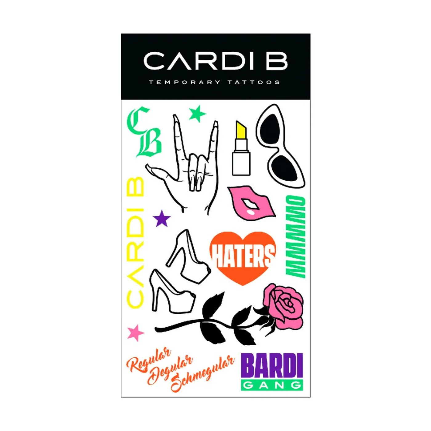 Cardi B Temporary Tattoos