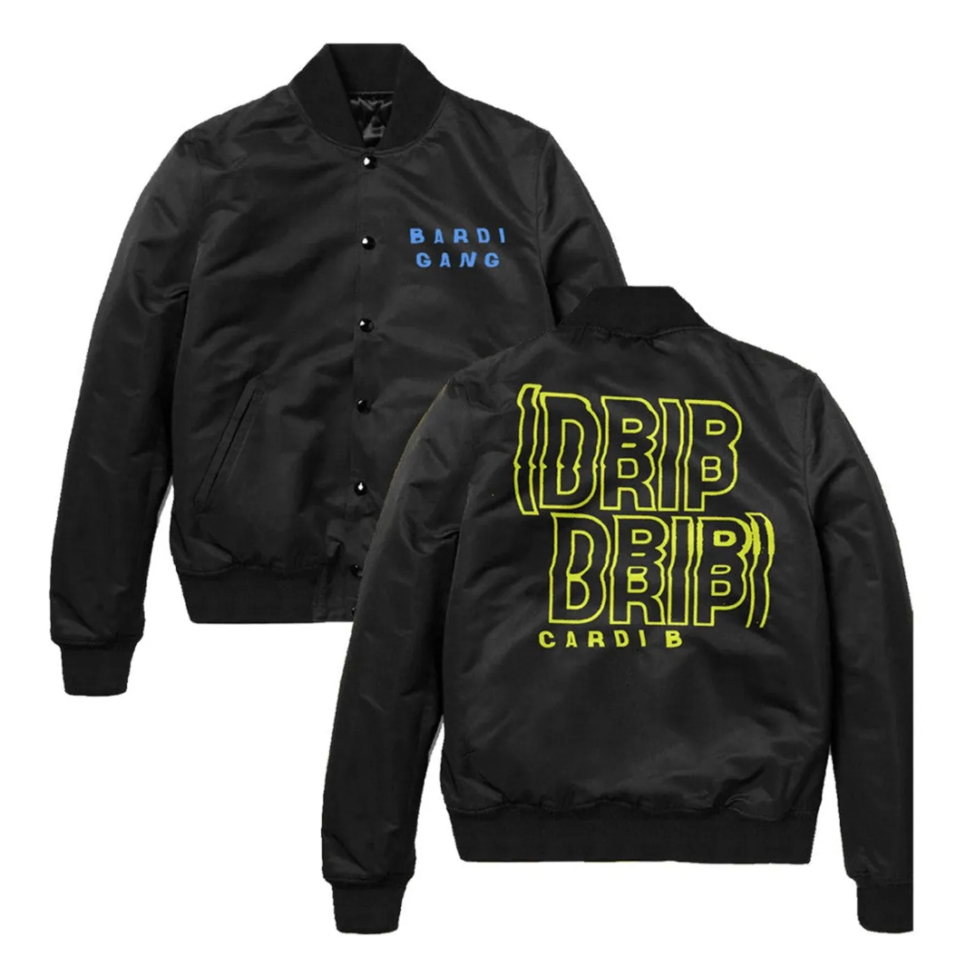 Cardi B Drip Drip Bardi Gang Bomber Jacket