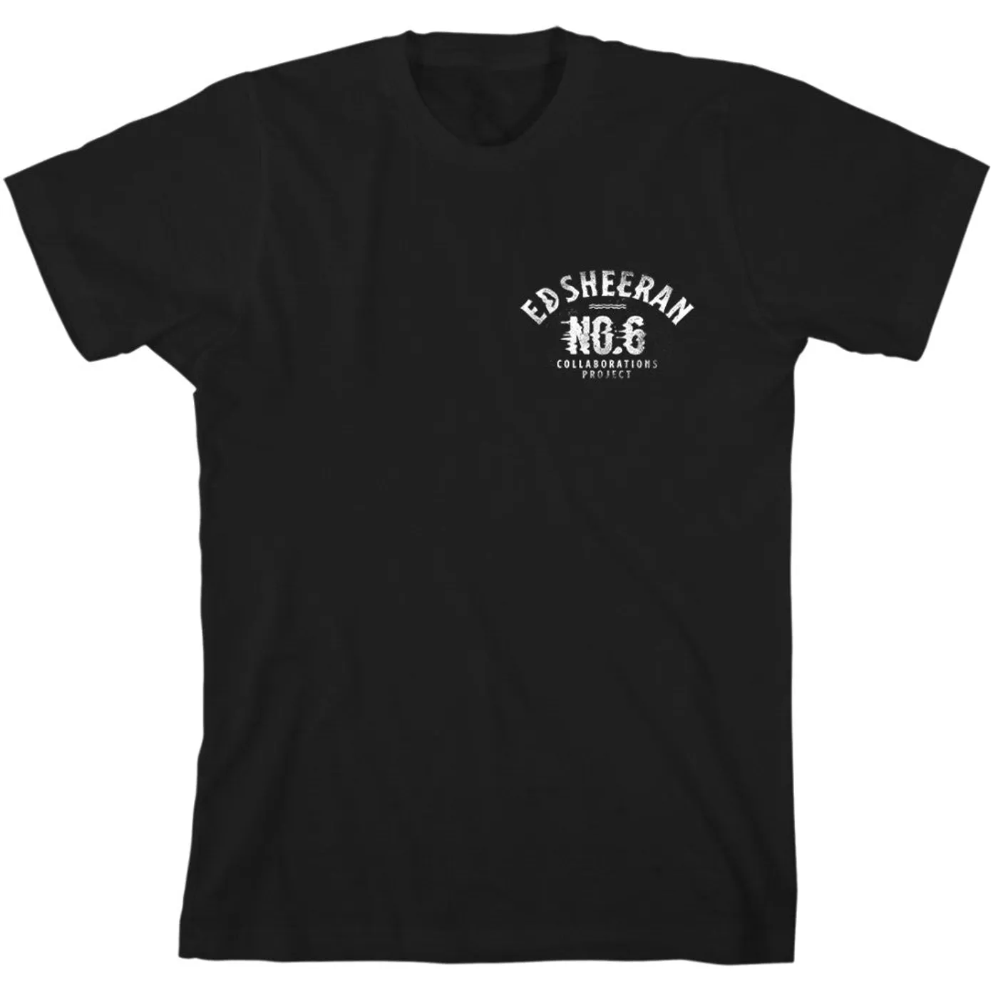 Ed Sheeran No.6 Collaborations Project Pop Up Glitch Black T-Shirt