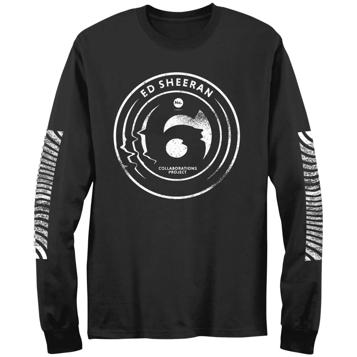 Ed Sheeran No.6 Collaborations Project Pop Up Glitch Black Long Sleeve