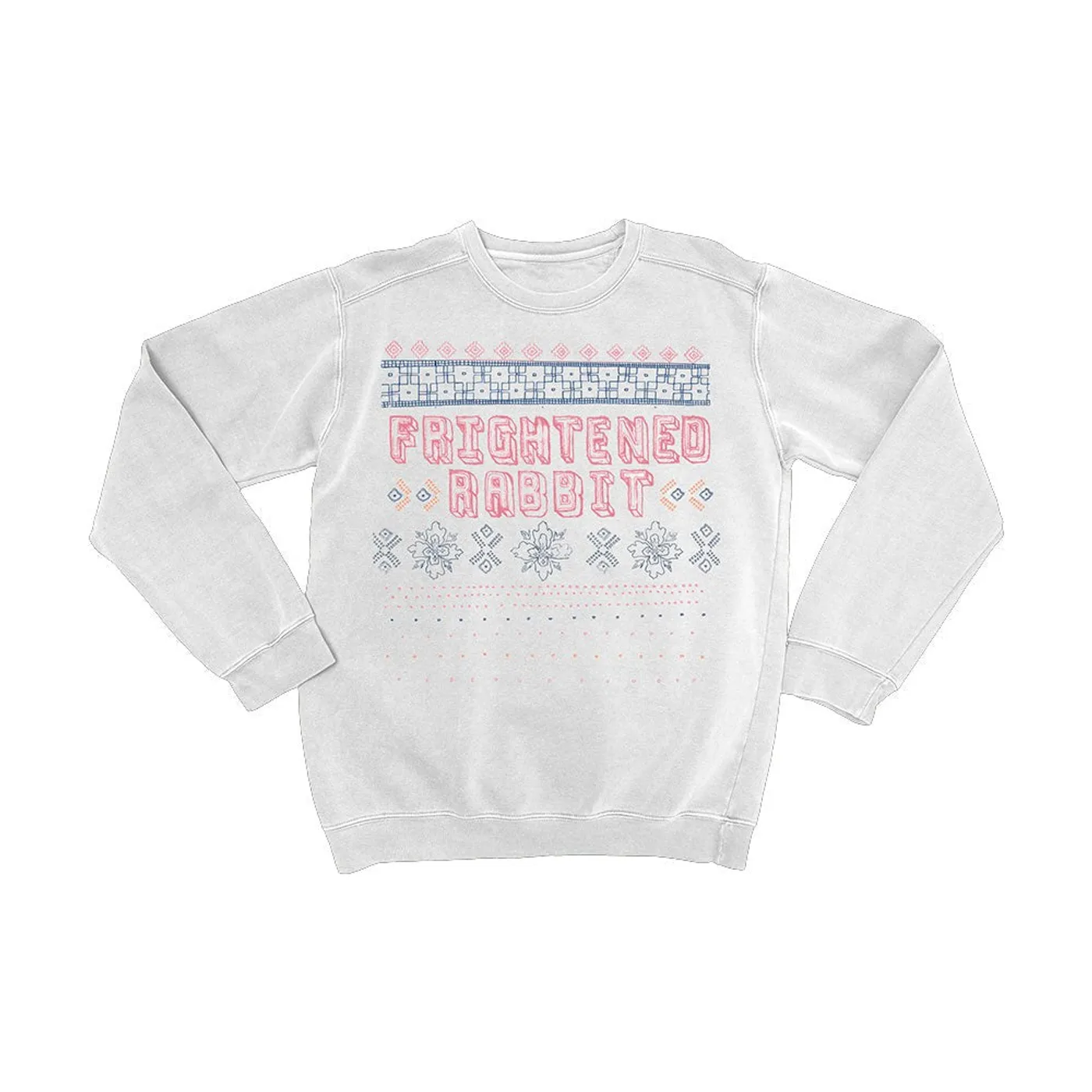 Frightened Rabbit It's Christmas So We'll Stop White Sweatshirt