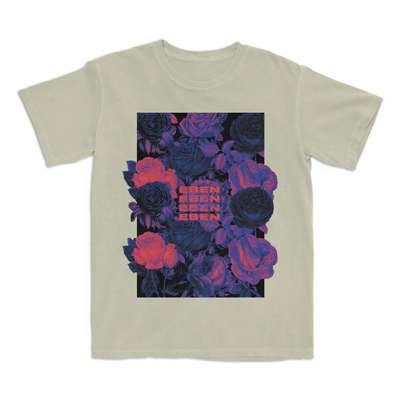 EBEN Squares And Flowers T-Shirt