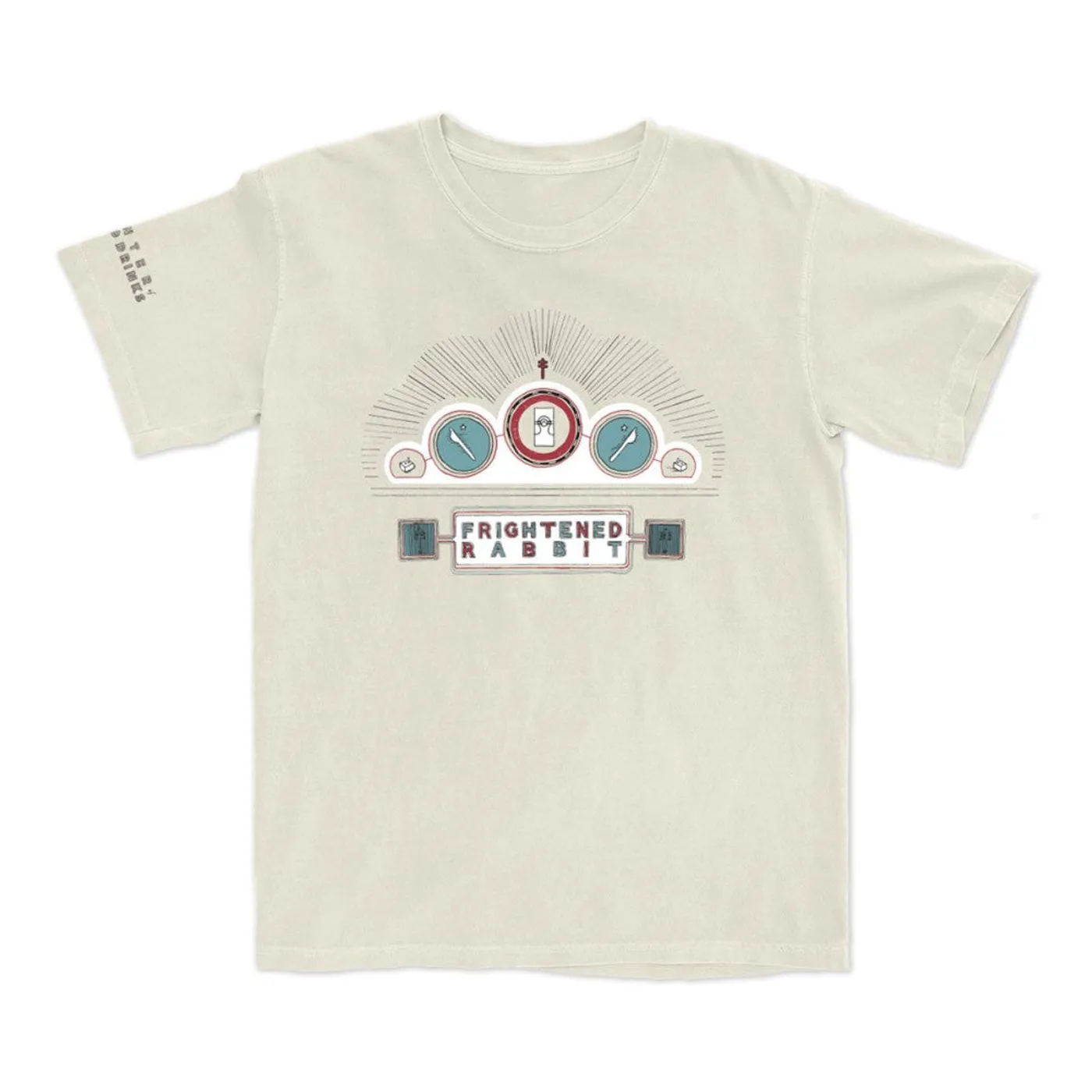 Frightened Rabbit Winter Of Mixed Drinks Anniversary Album Cover T-Shirt Cream