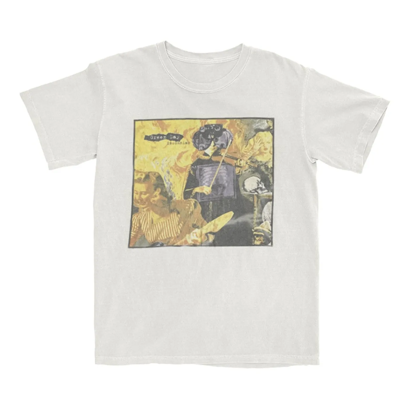 Green Day Vintage Insomniac Cover T-Shirt