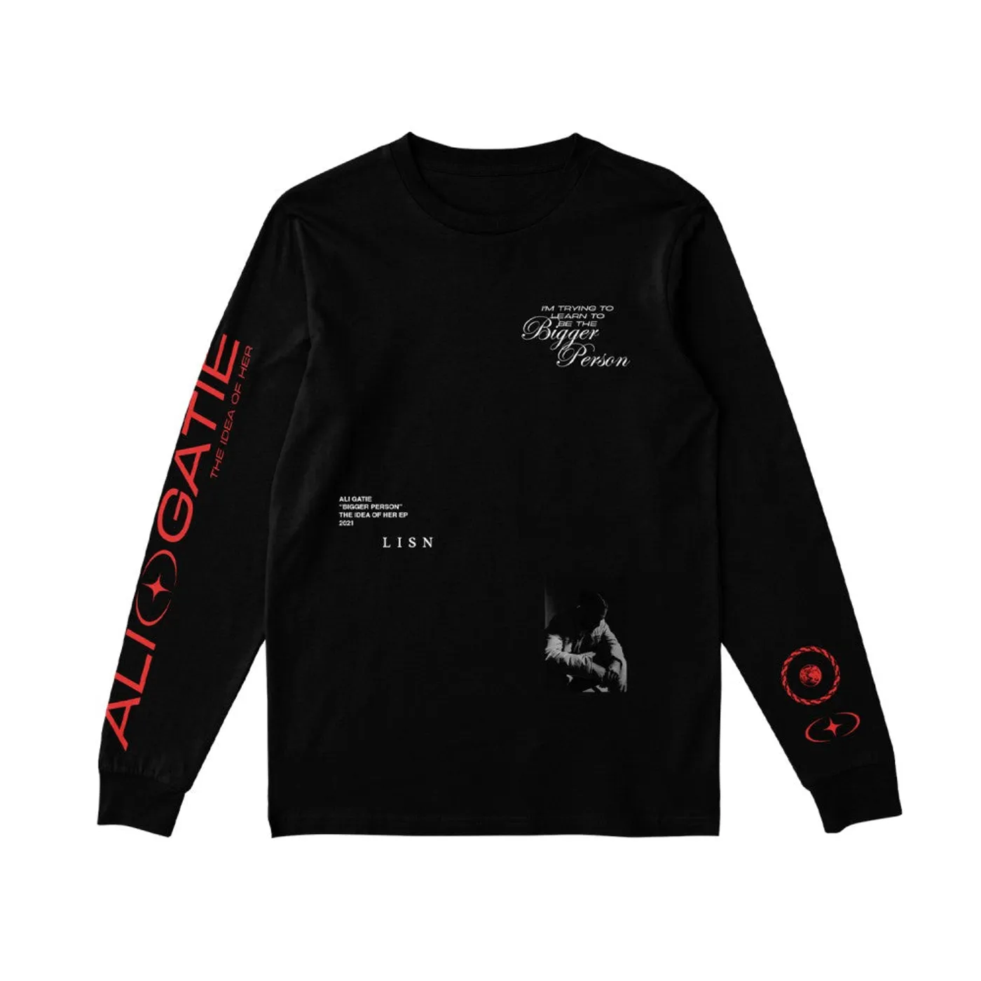Ali Gatie Bigger Person Long Sleeve T-Shirt